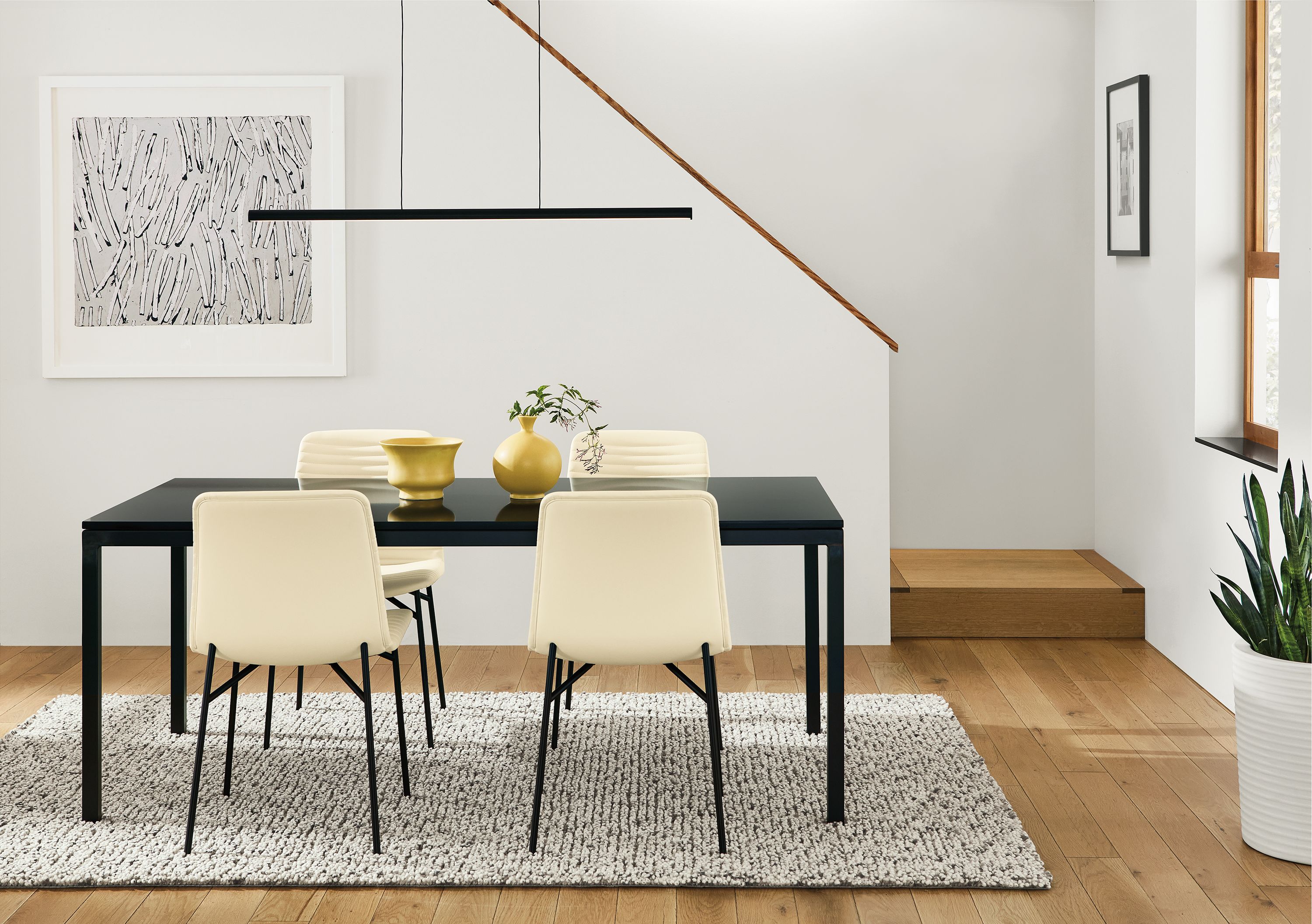 Black parsons deals dining table