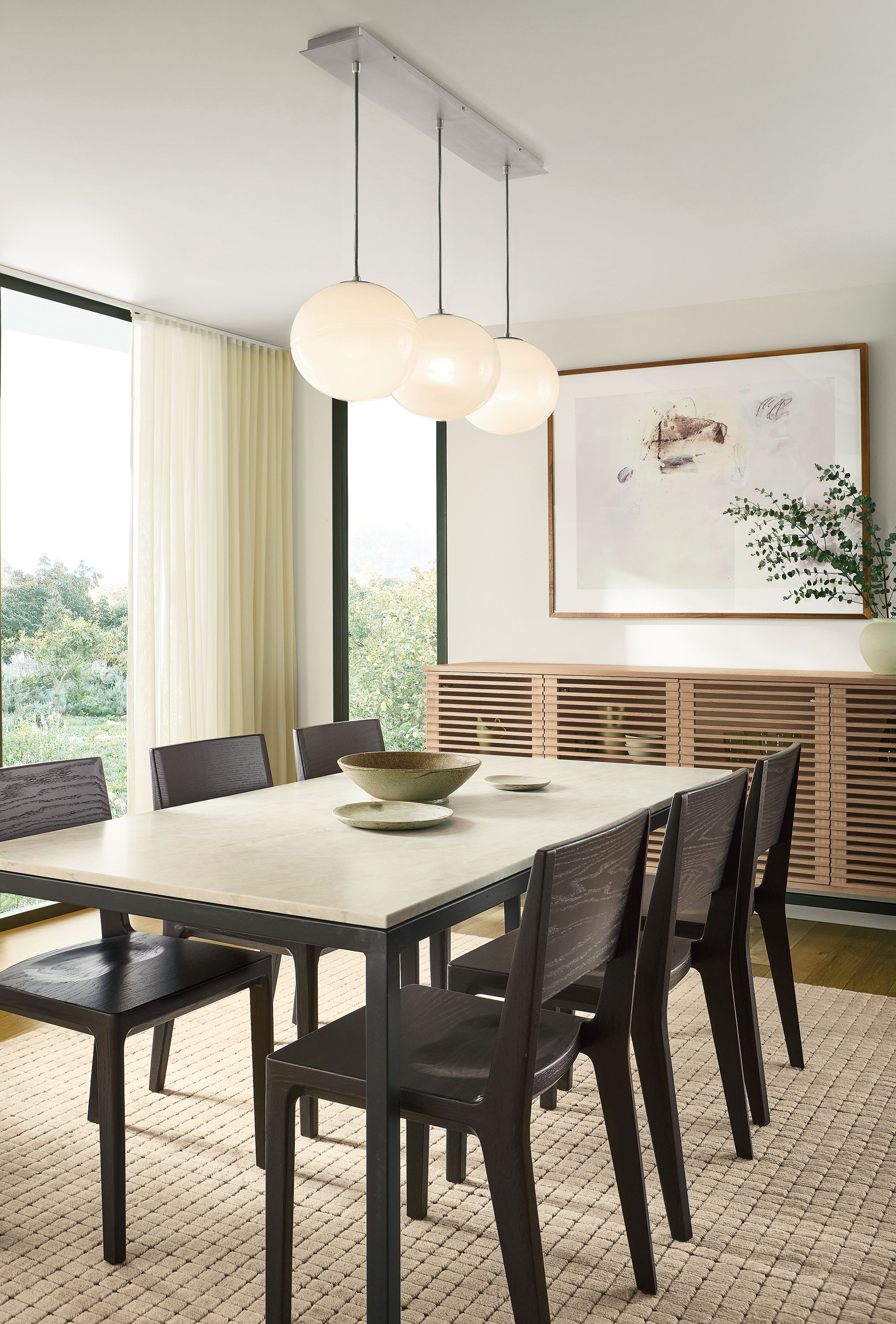 Oak with charcoal stain