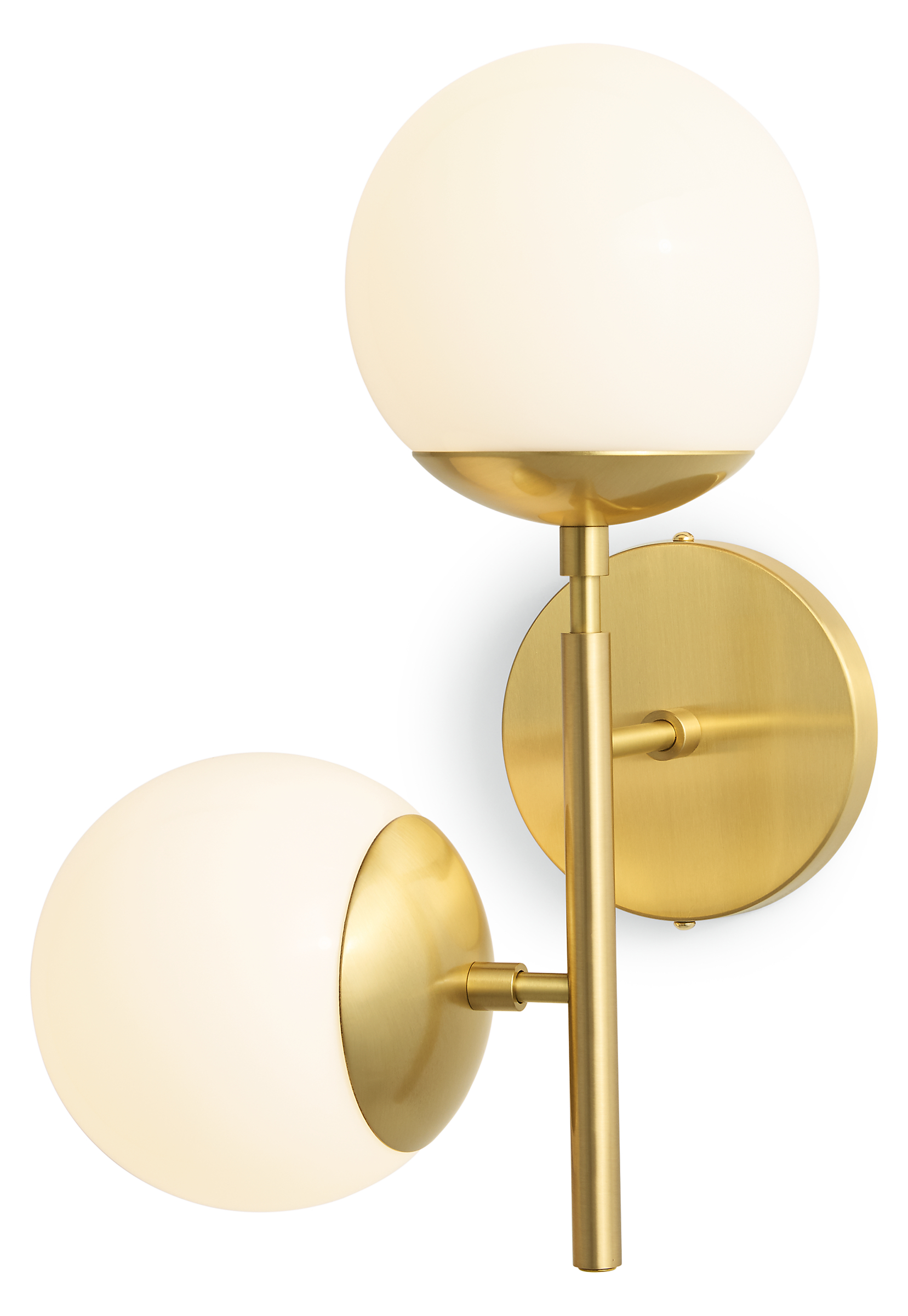 Angled view of Pearl Left Wall Sconce.