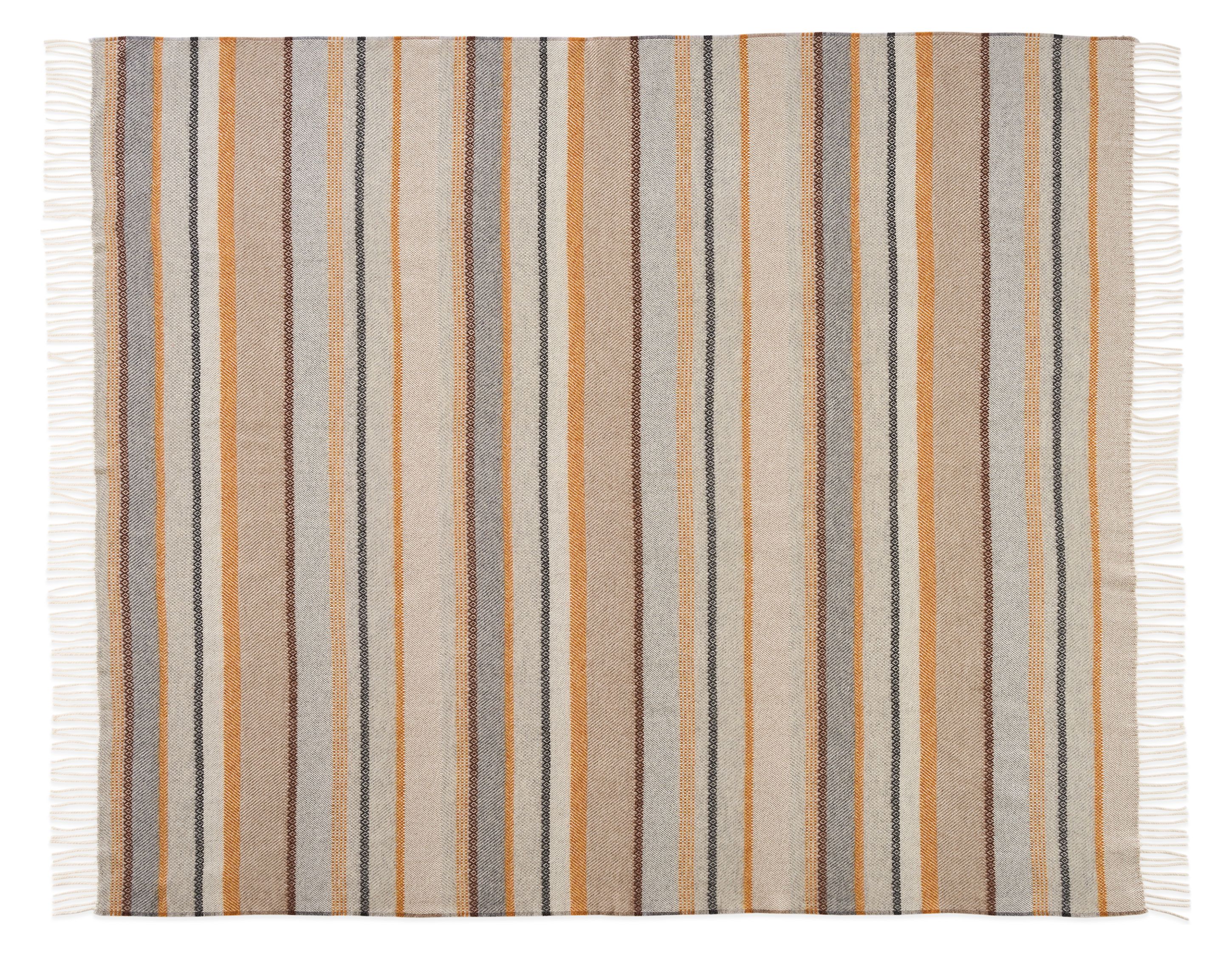Open view of Picton Throw Blanket in Amber.