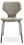 Front view of Pike Side Chair in Radford Fabric with Metal Base.
