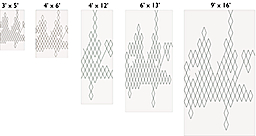 Piran Custom Rectangle/Square Rug Pattern Guide.