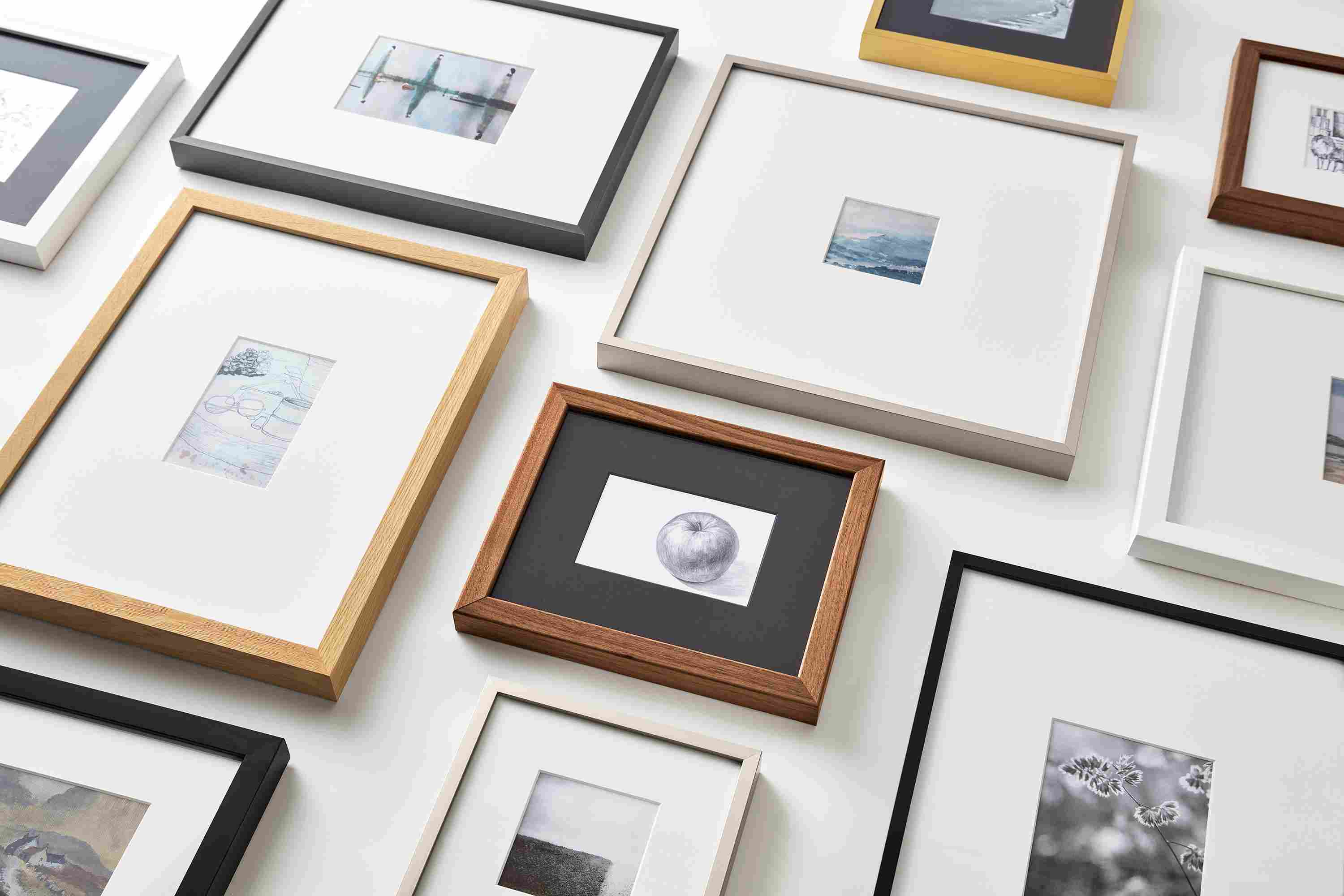 Profile frames in multiple woods and frame sizes.