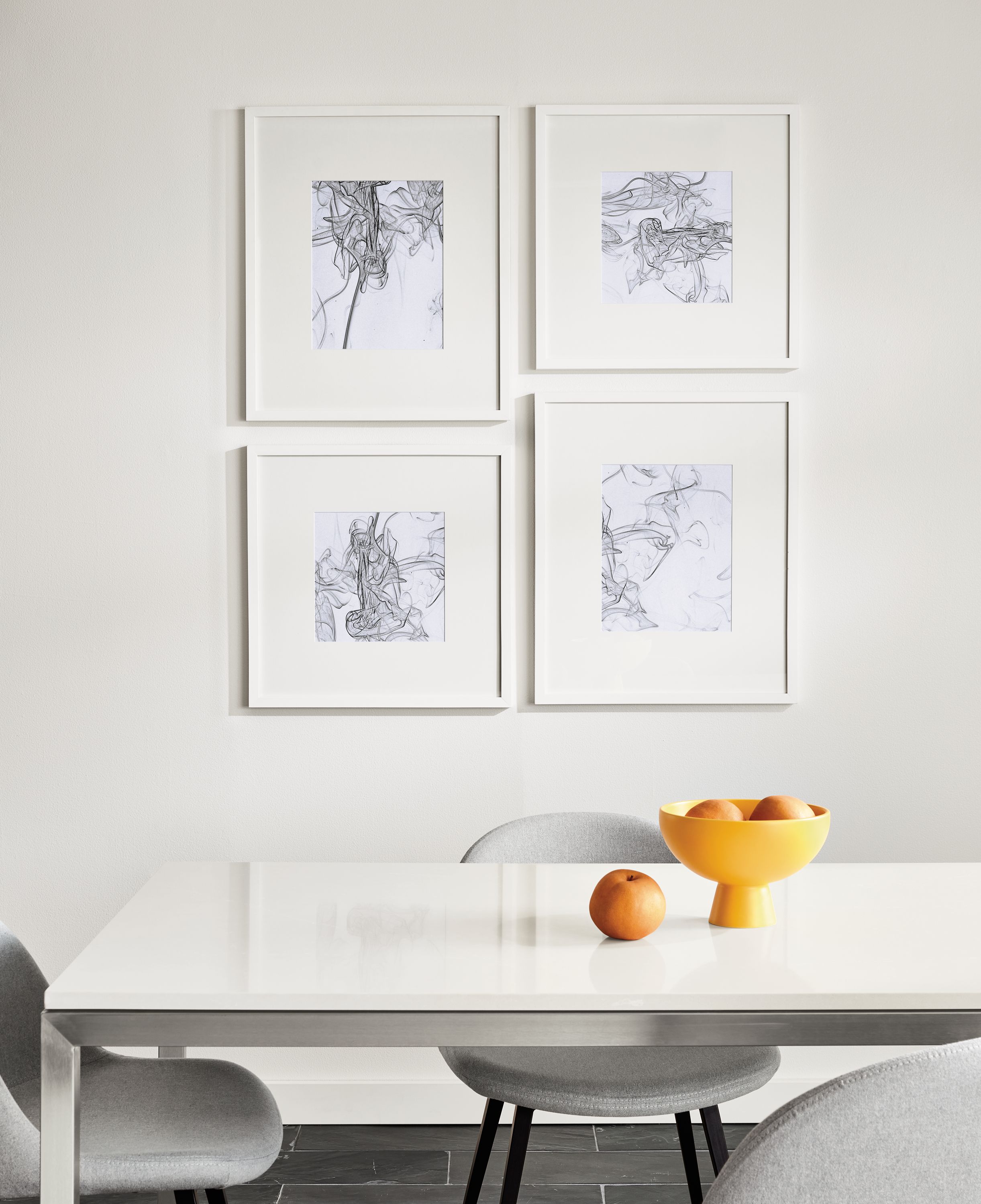 Set of 4 in white