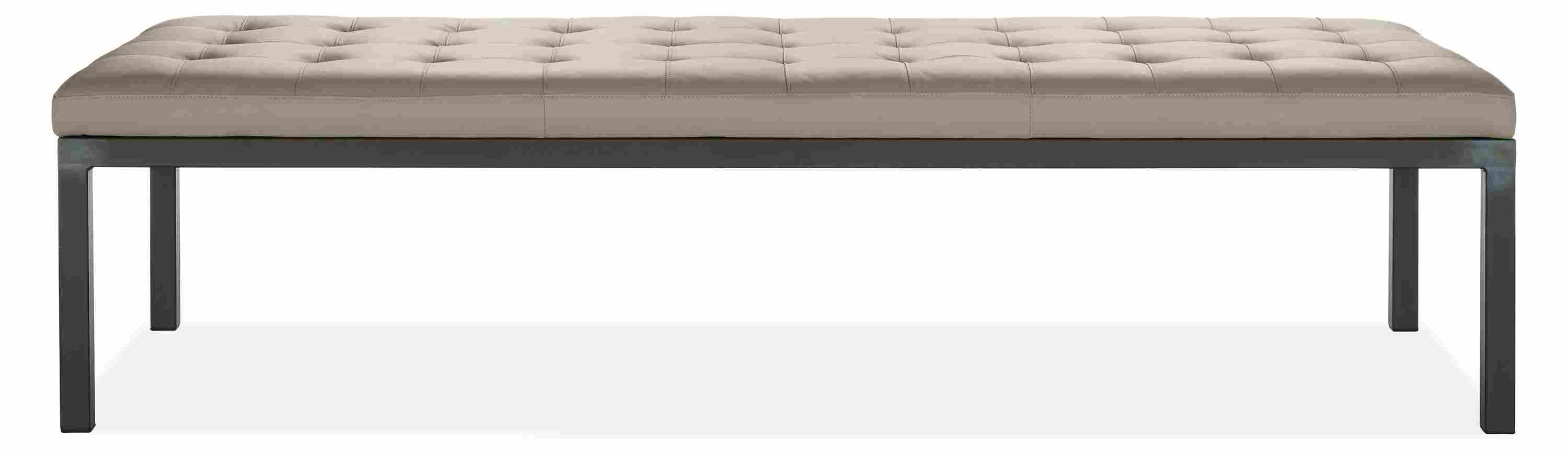 Front view of Ravella 72" Studio Sofa in Cape Leather.