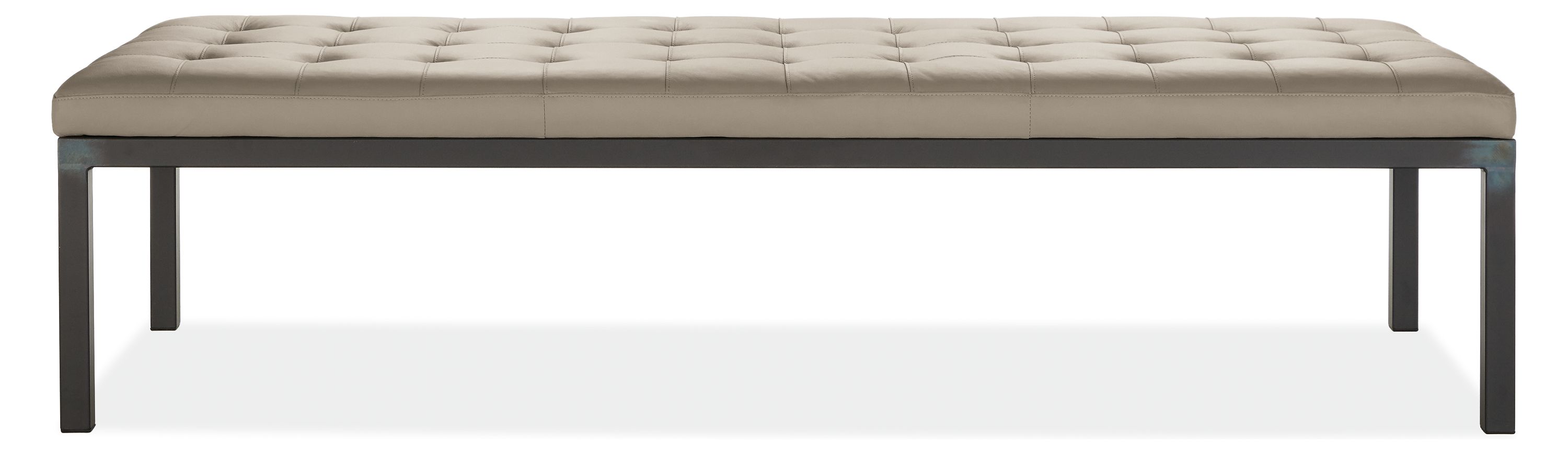 Front view of Ravella 72" Studio Sofa in Cape Leather.