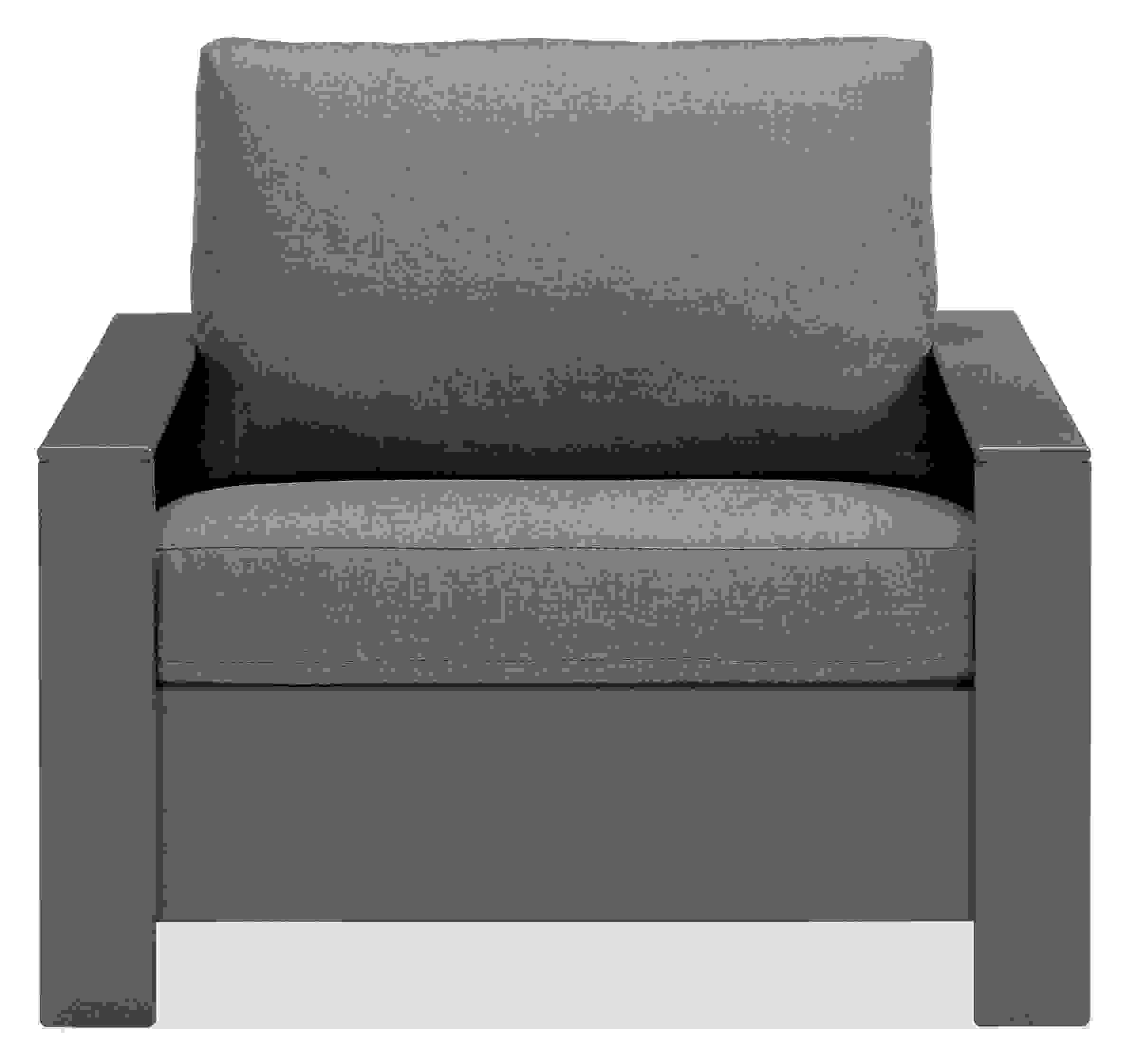 Front view of Rayo 36" Lounge Chair in Sunbrella Canvas Fabric.