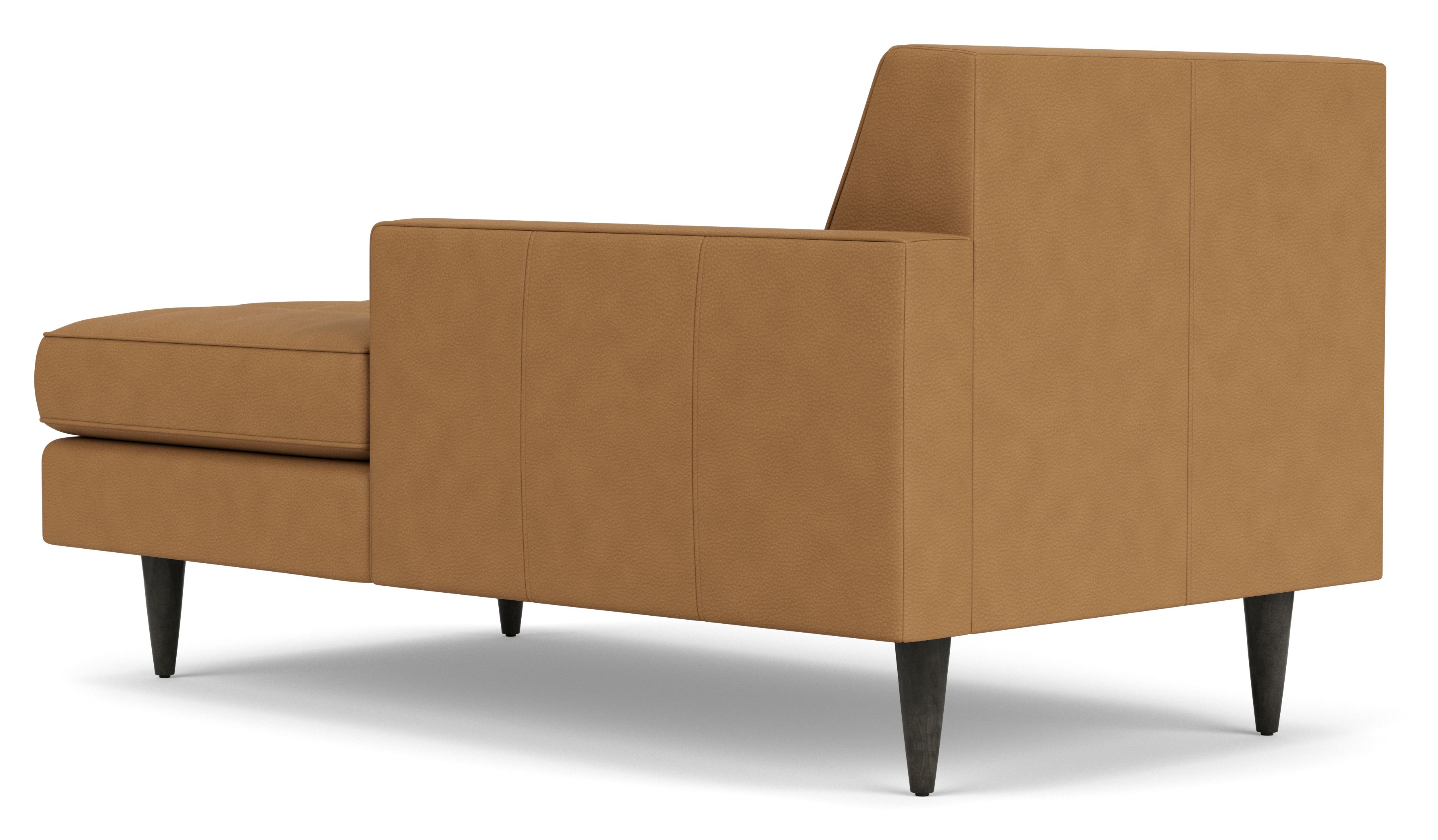 Back view of Reese Right-Arm Chaise in Leather