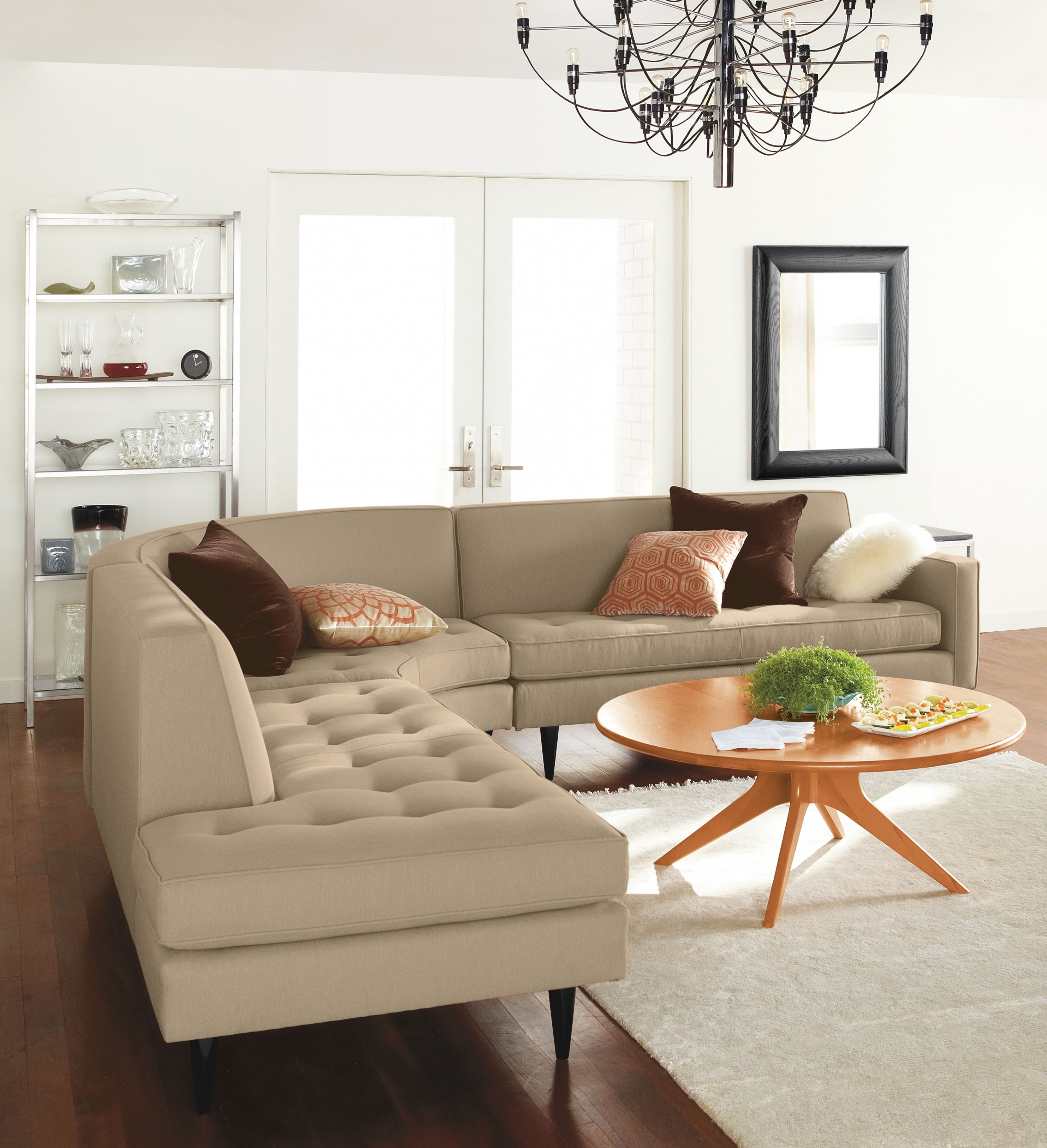 Room and board reese curved deals sectional