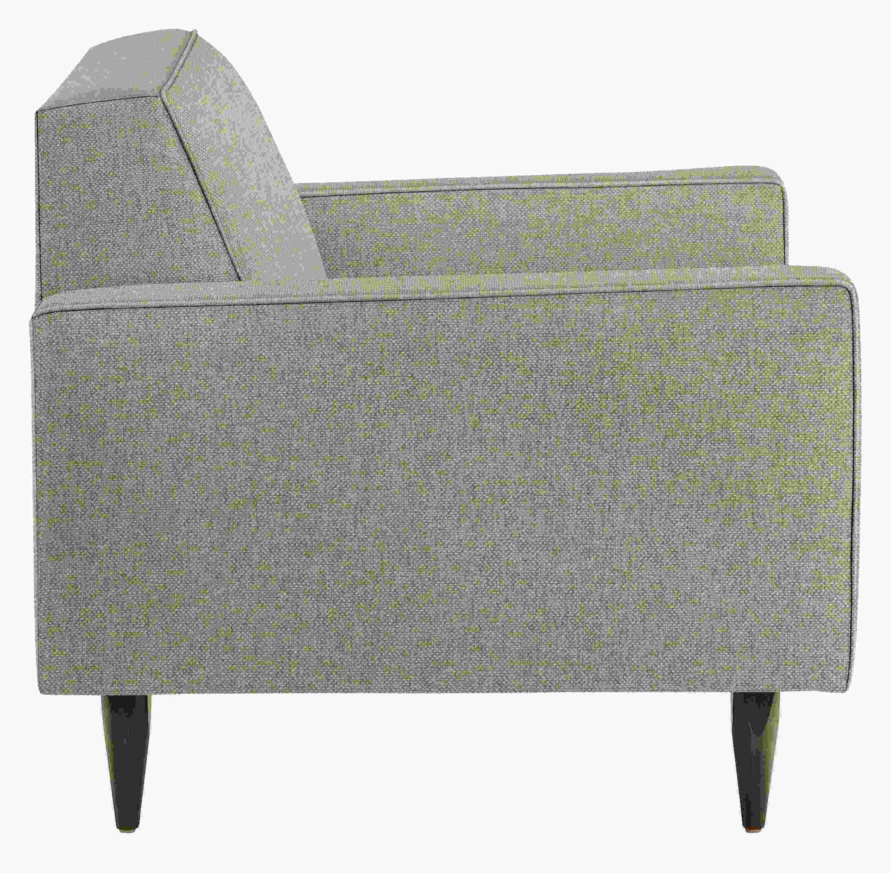 Side view of Reese Chair in Tatum Grey.