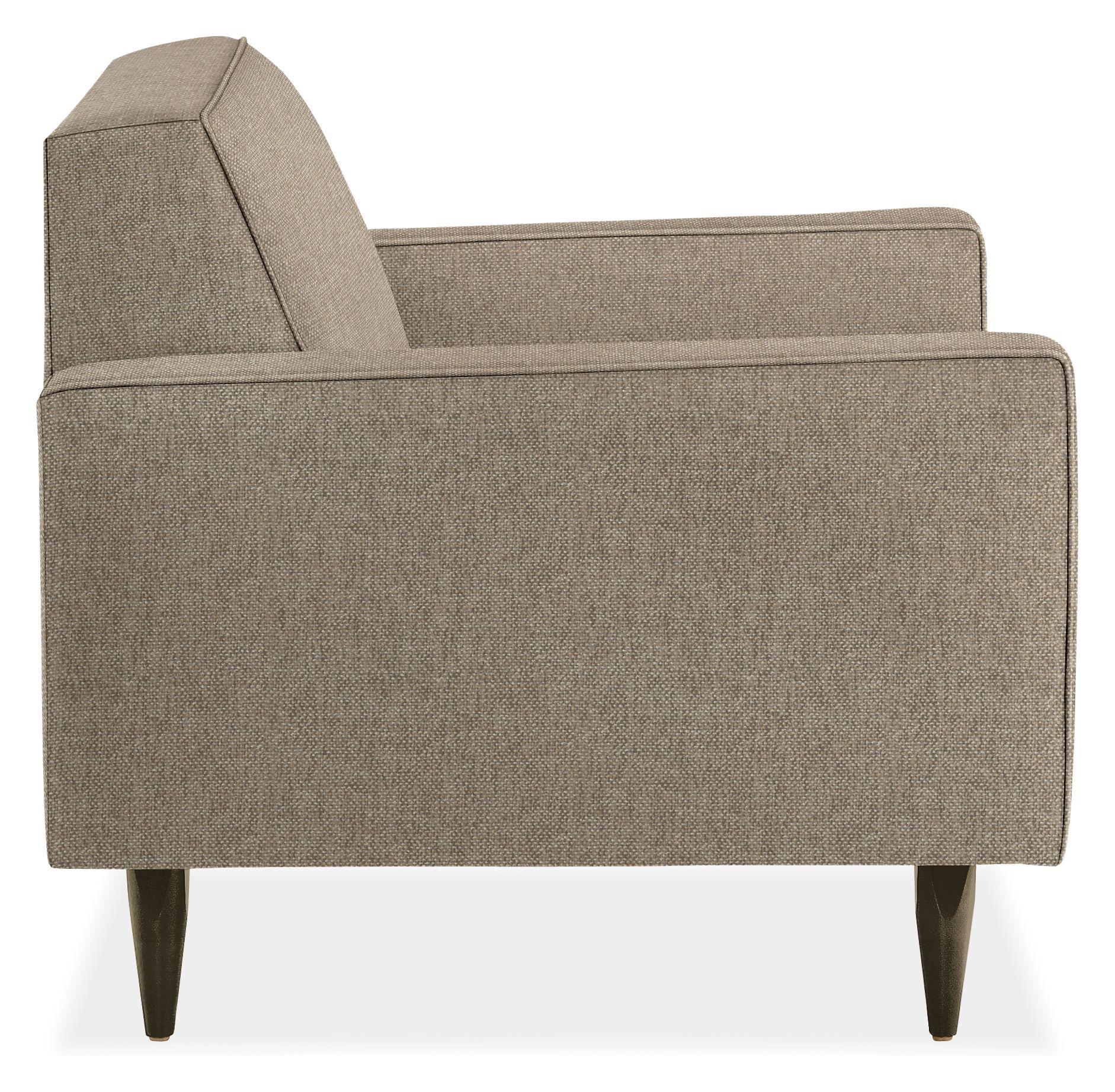 Side view of Reese Chair in Tatum Grey.