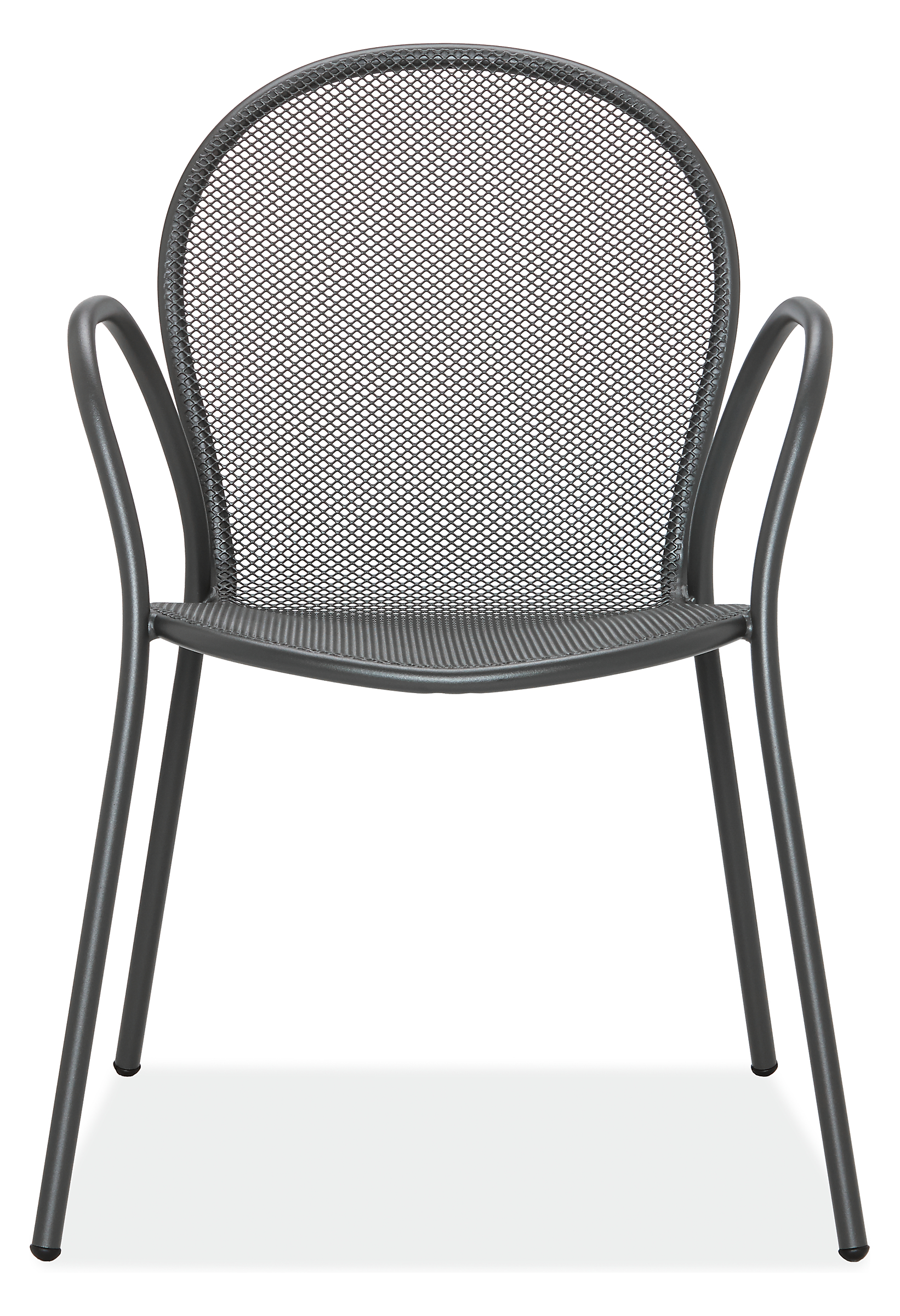 Front view of Rio Chair in Graphite.