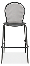 Front view of Rio Bar Stool in Graphite.