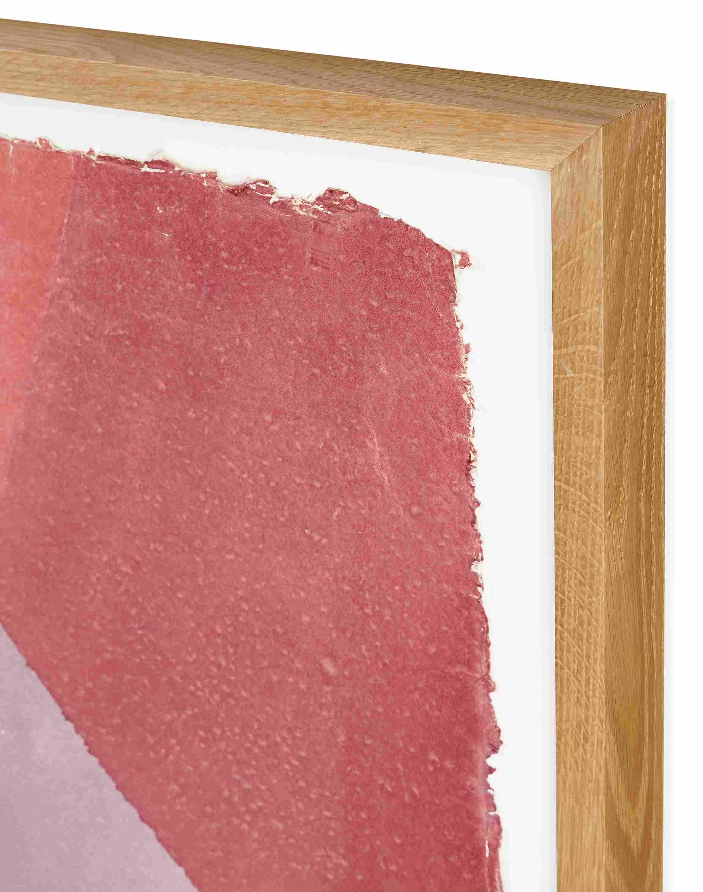 Detail of John Robshaw, Dip Dye #5, 2021, Rose, Limited Edition Framed.