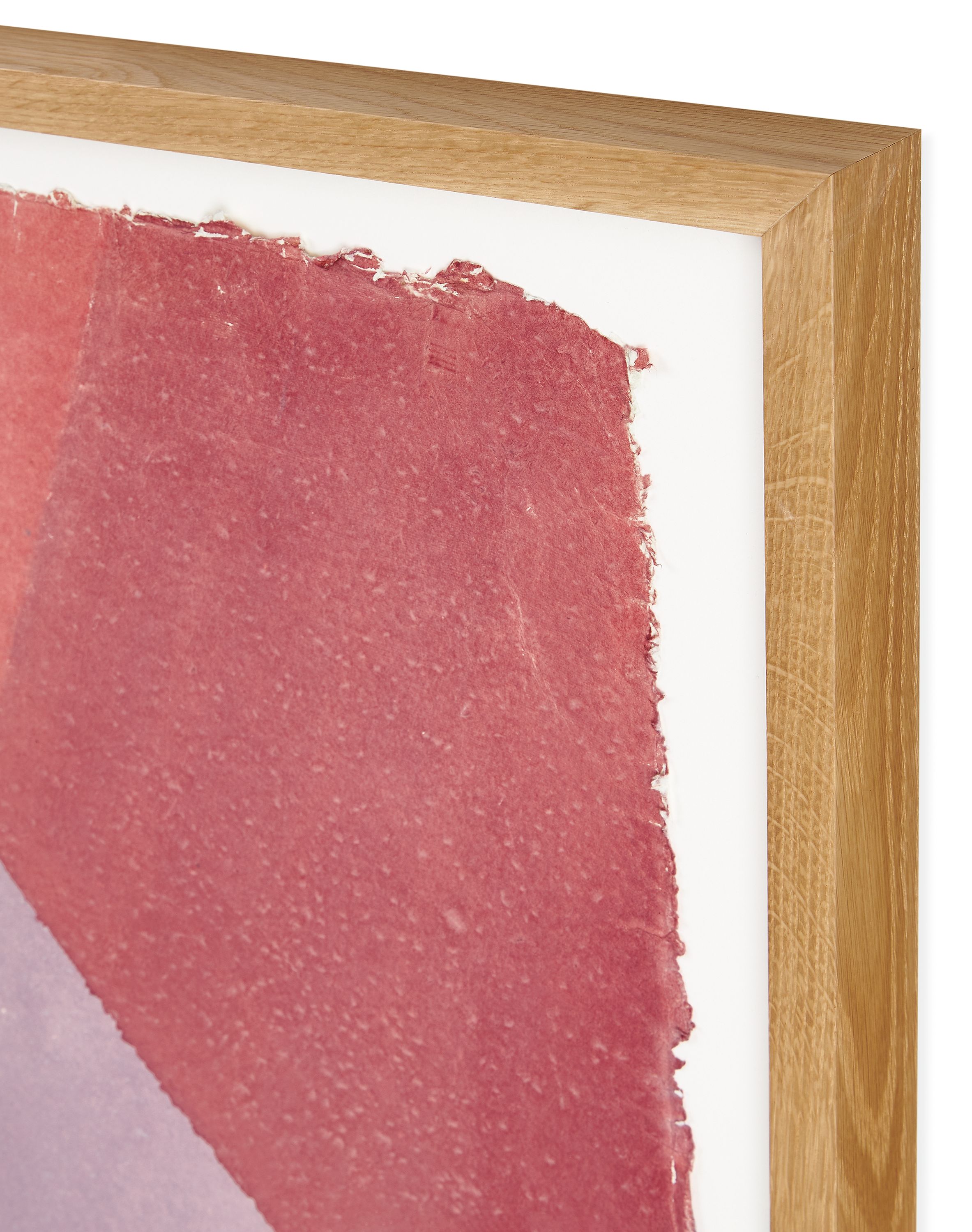 Detail of John Robshaw, Dip Dye #5, 2021, Rose, Limited Edition Framed.