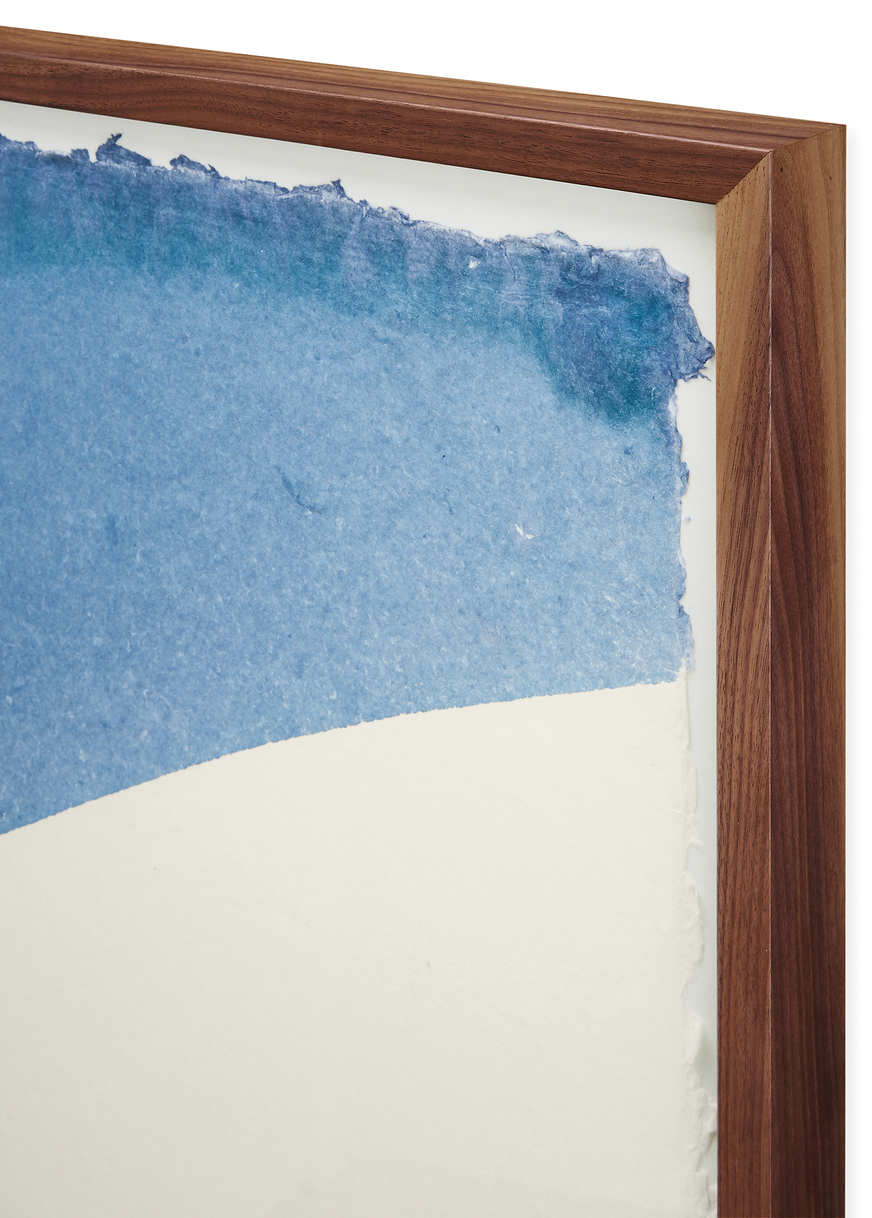 Detail of corner of John Robshaw, Dip Dye #7, Limited Edition Framed.