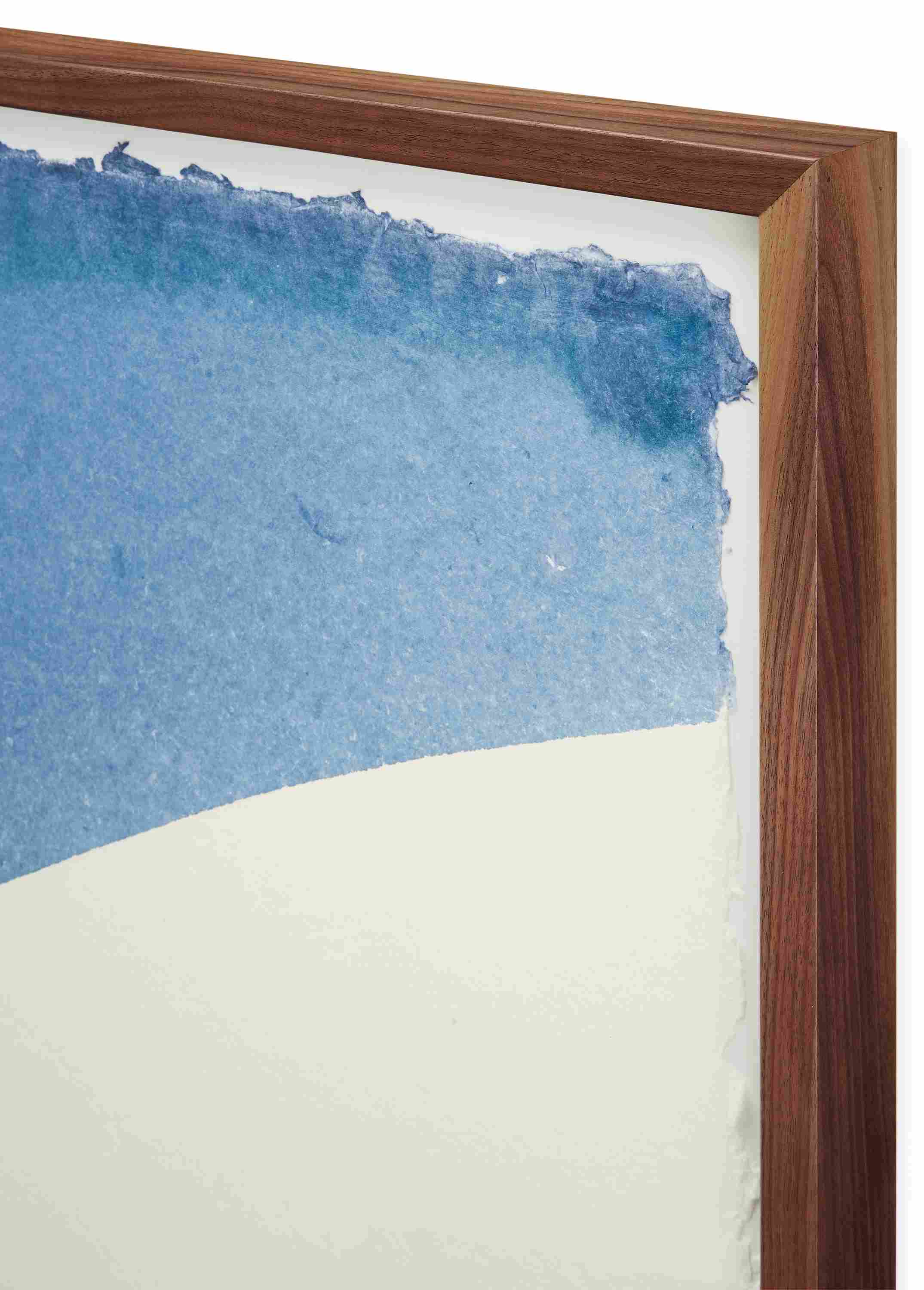 Detail of corner of John Robshaw, Dip Dye #7, Limited Edition Framed.