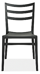 Front view of Sabrina Chair in Dark Grey.