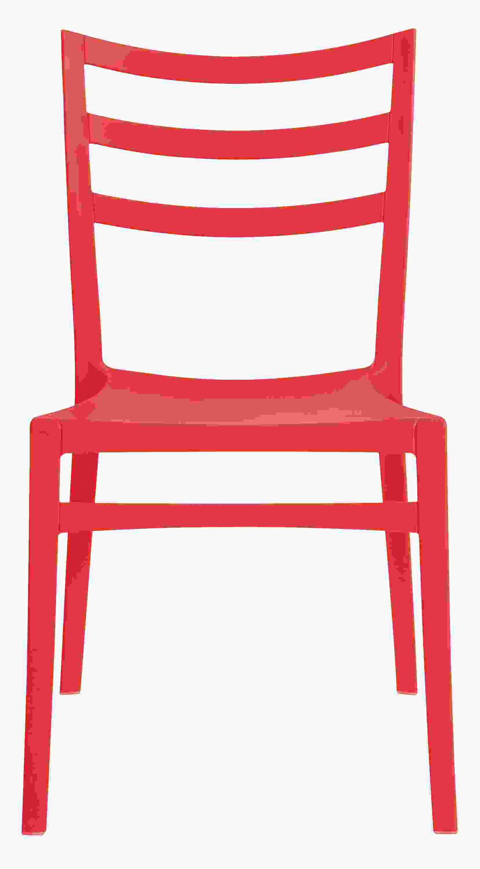 Front view of Sabrina Chair in Red.