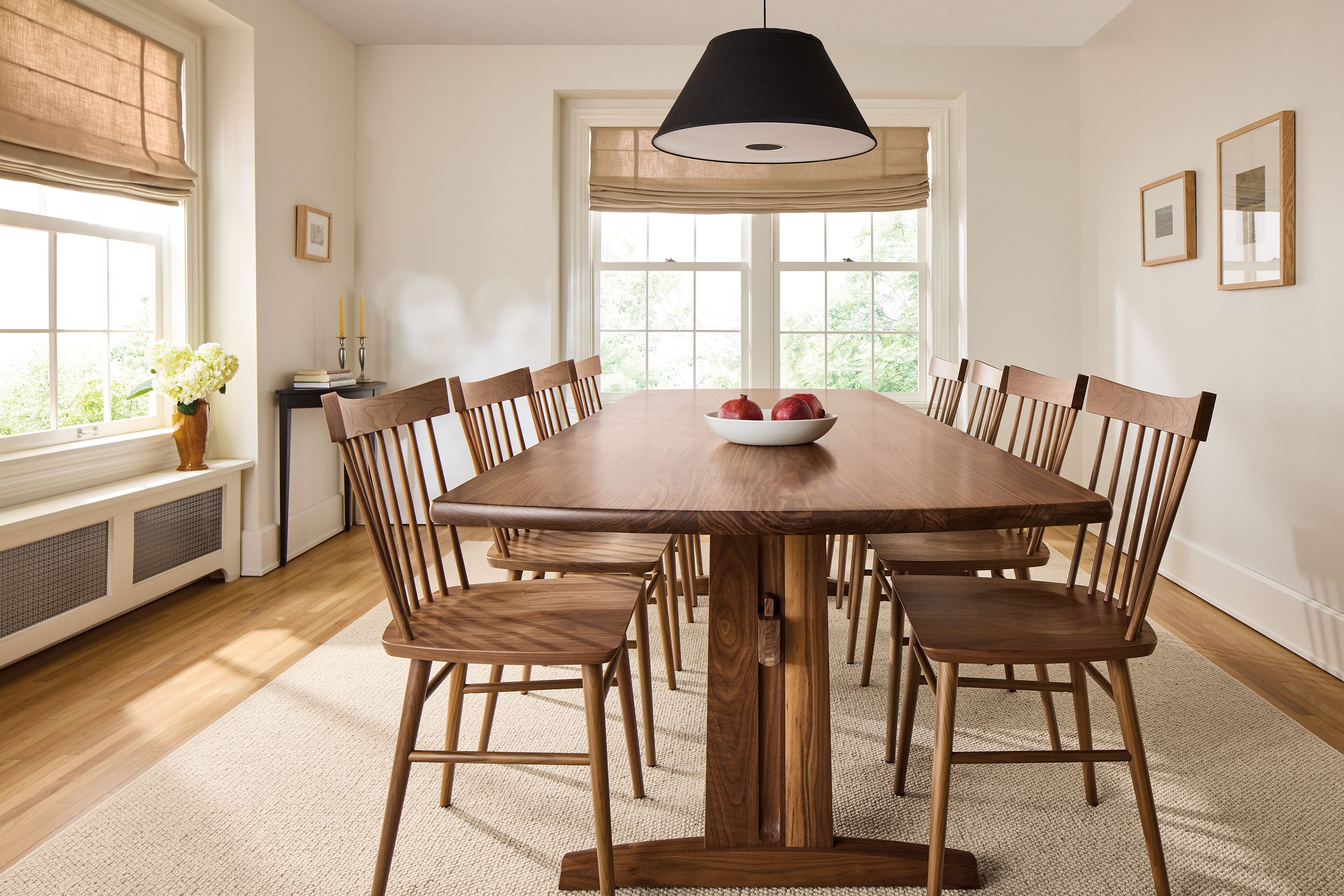 108w table in walnut