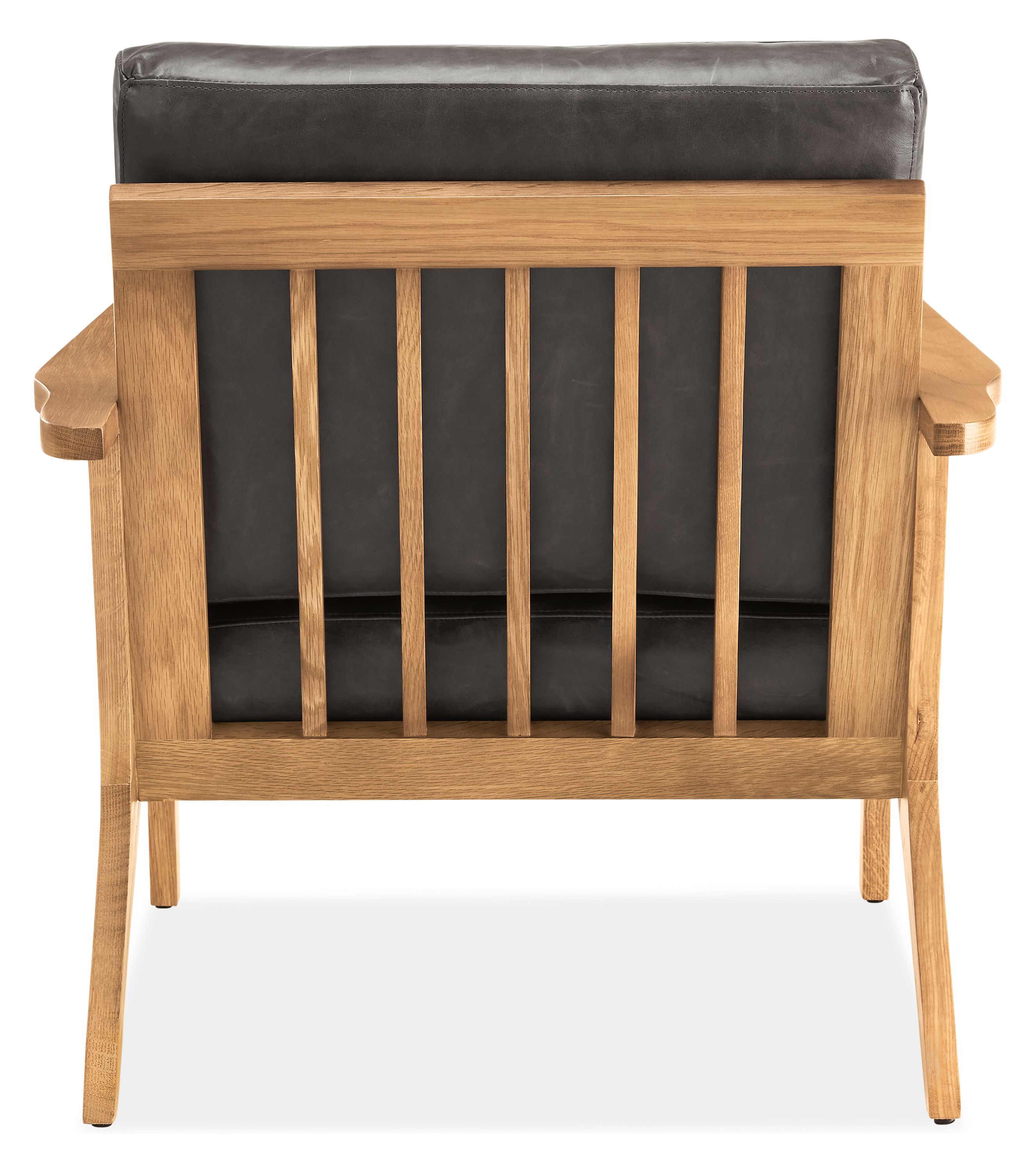 Back view of Sanna Chair in Vento Smoke.