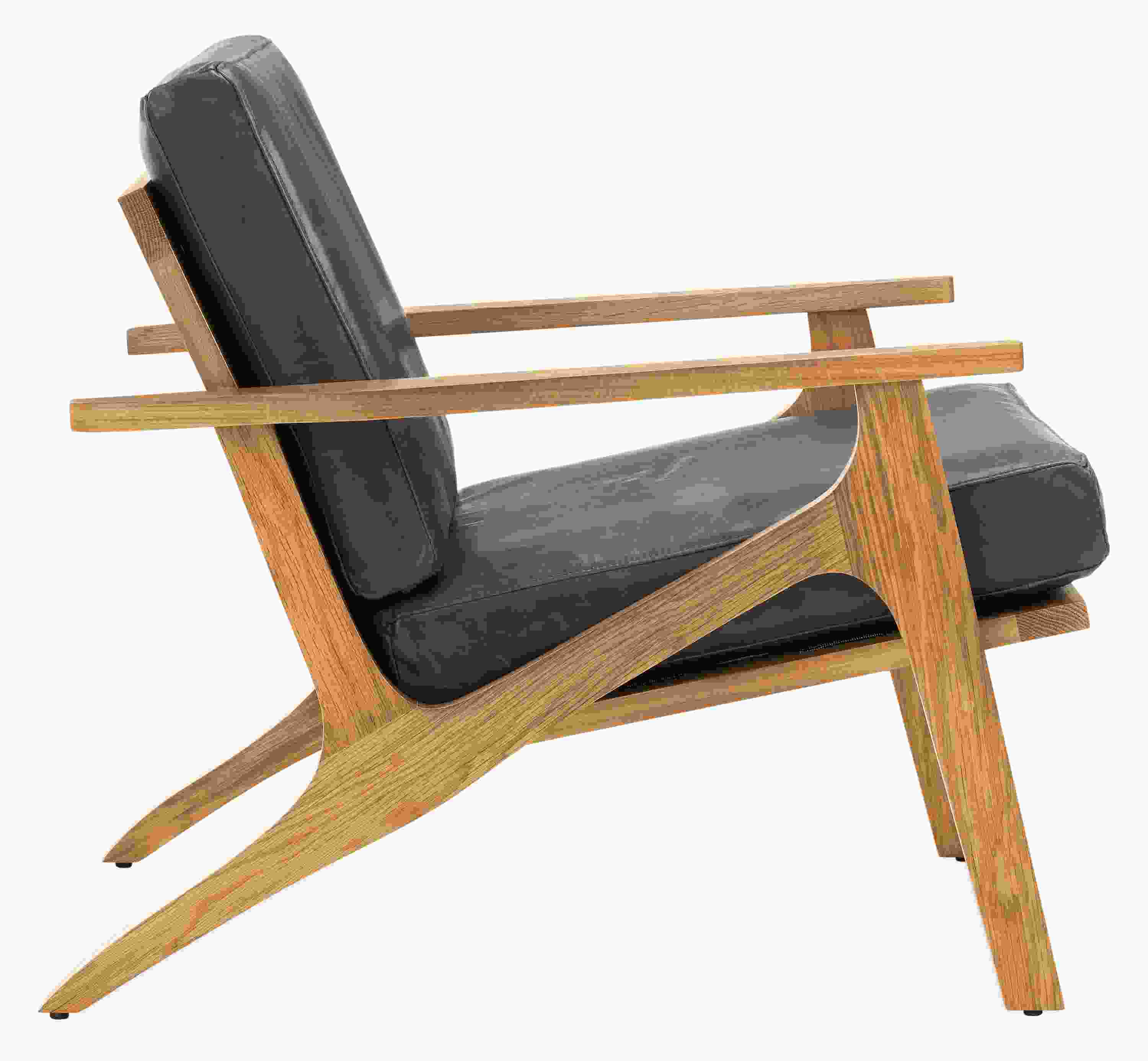 Side view of Sanna Chair in Vento.