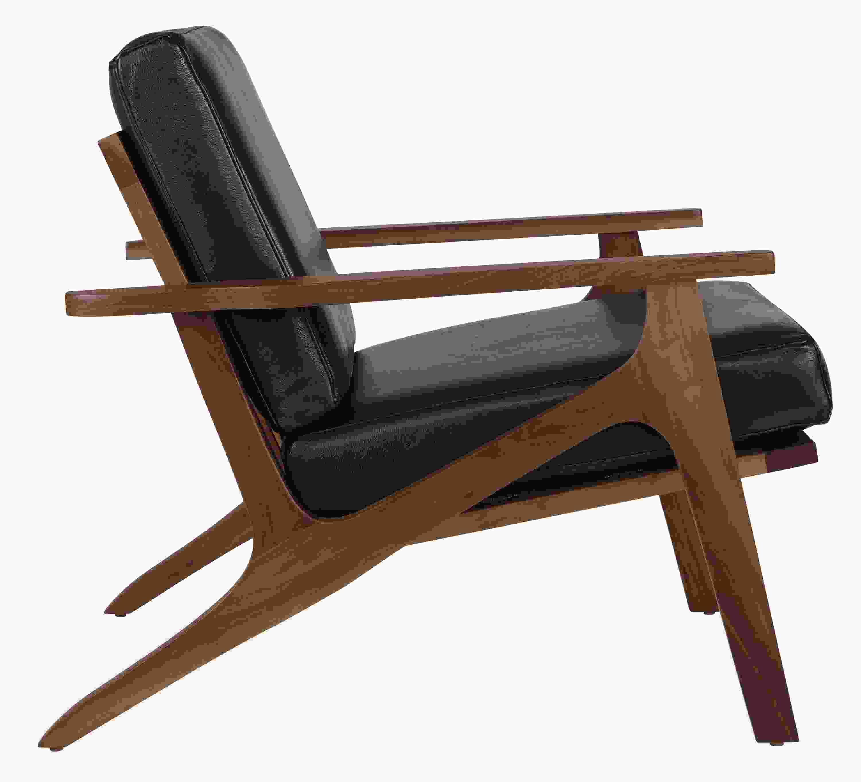 Side view of Sanna Chair in Livia.