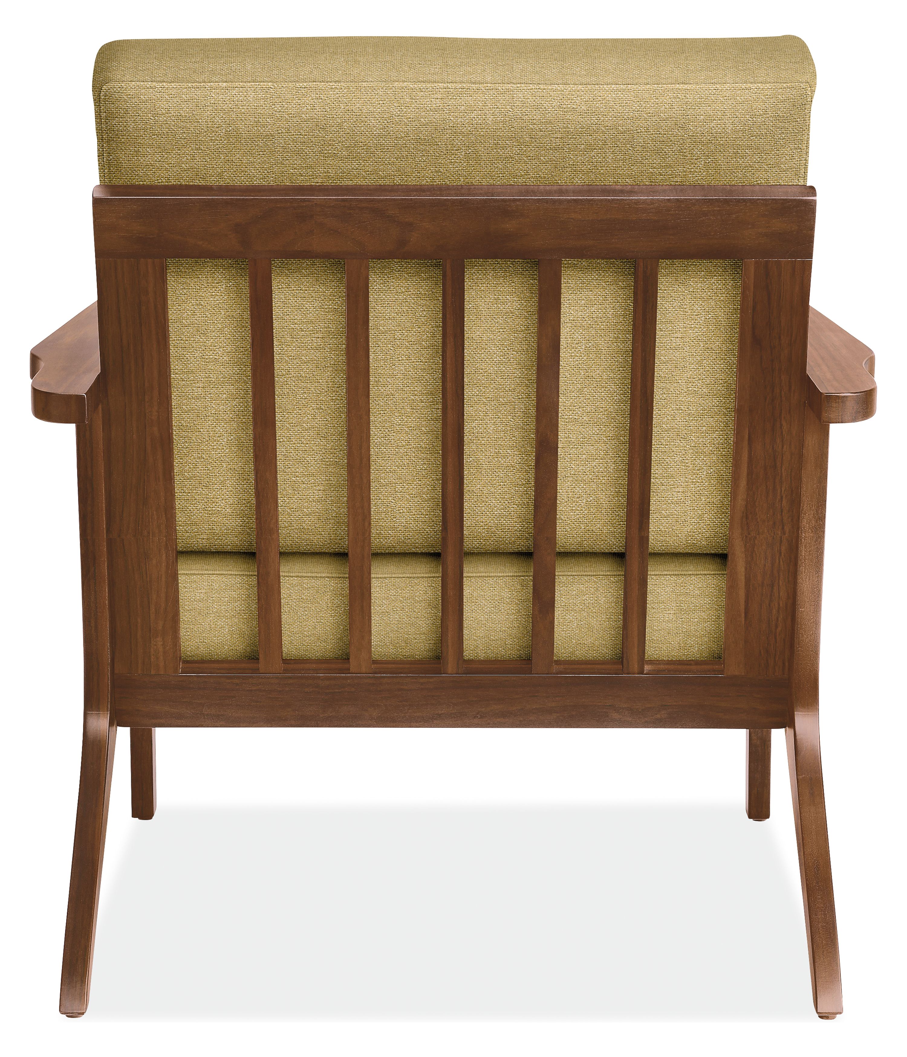 Back view of Sanna Chair in Tatum Mustard.