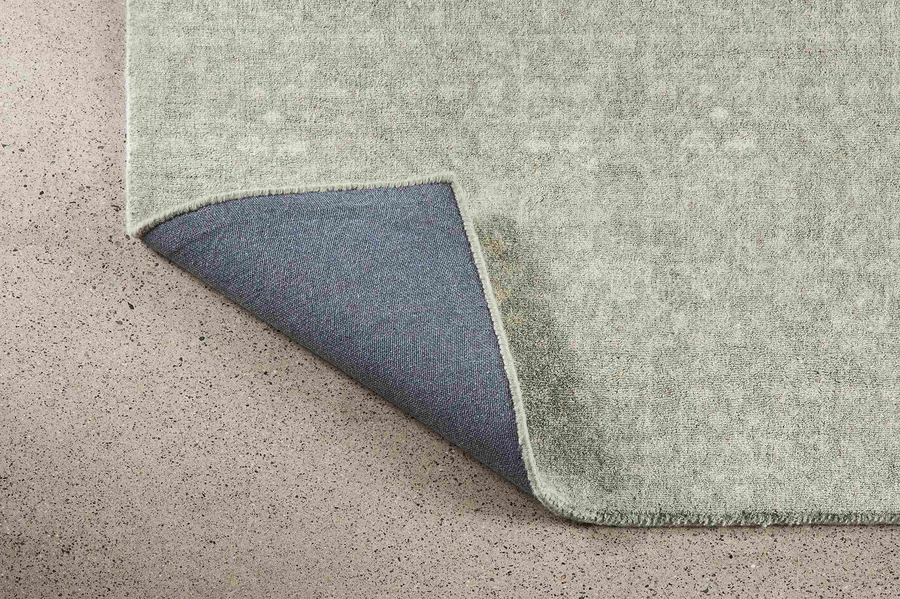 back detail of Saris 8'x10' Rug in Grey