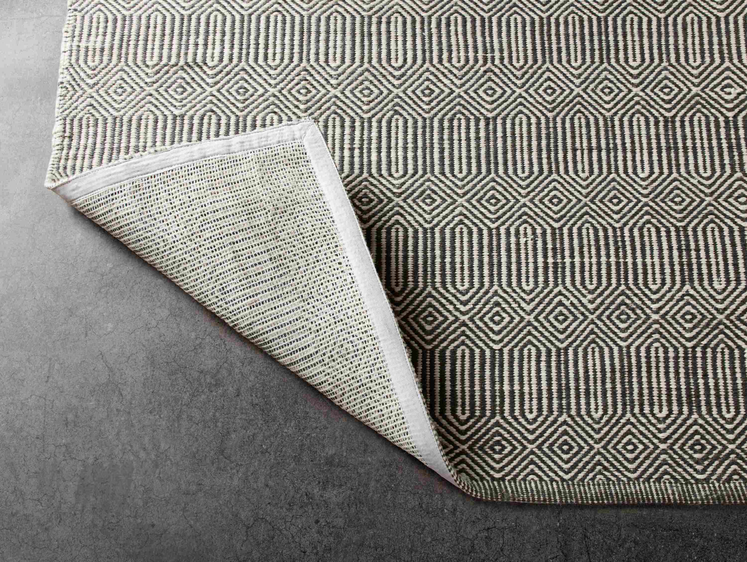Detail of Sequence 7'x9' in Ivory and Grey.