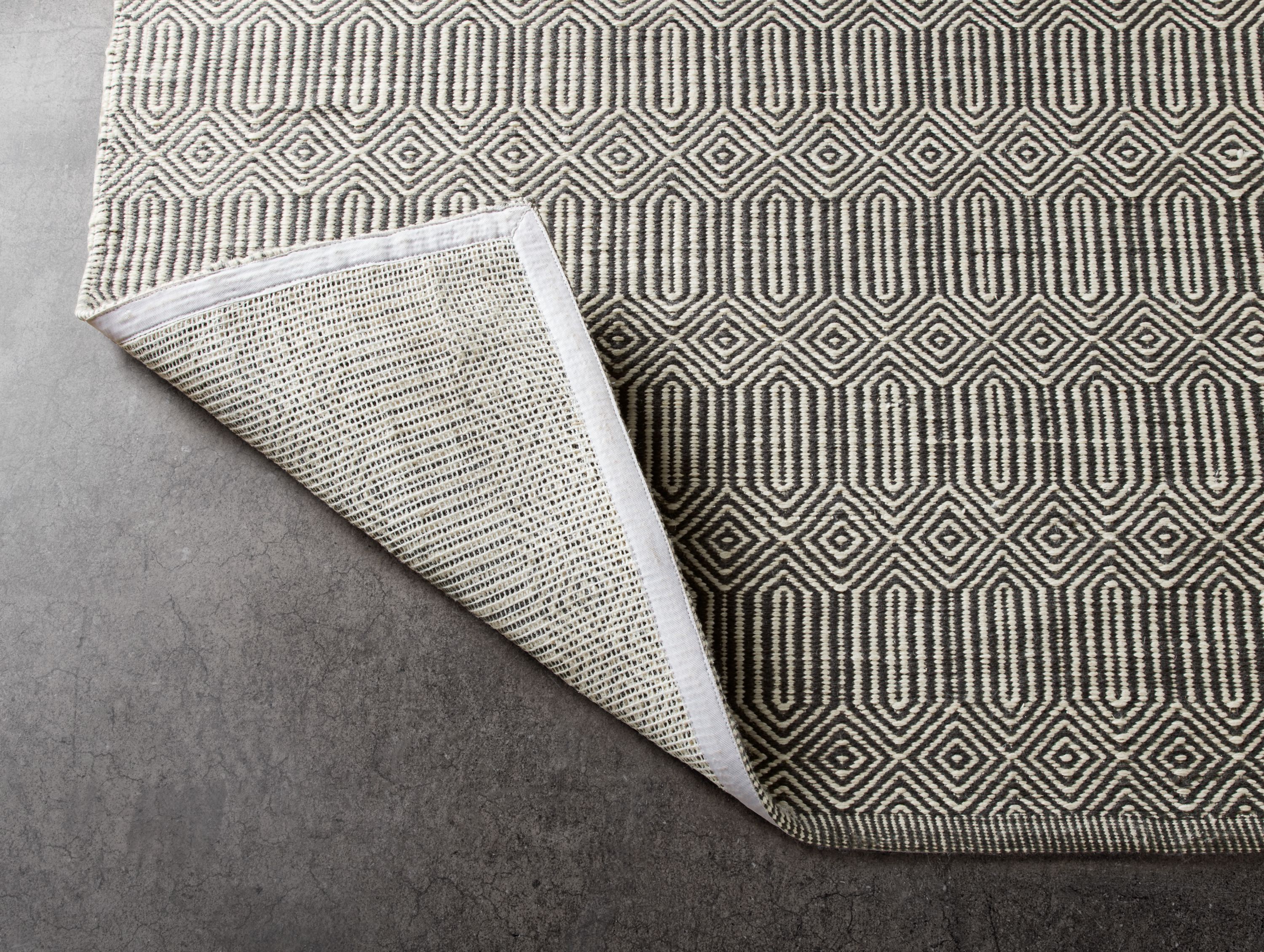 Detail of Sequence 7'x9' in Ivory and Grey.