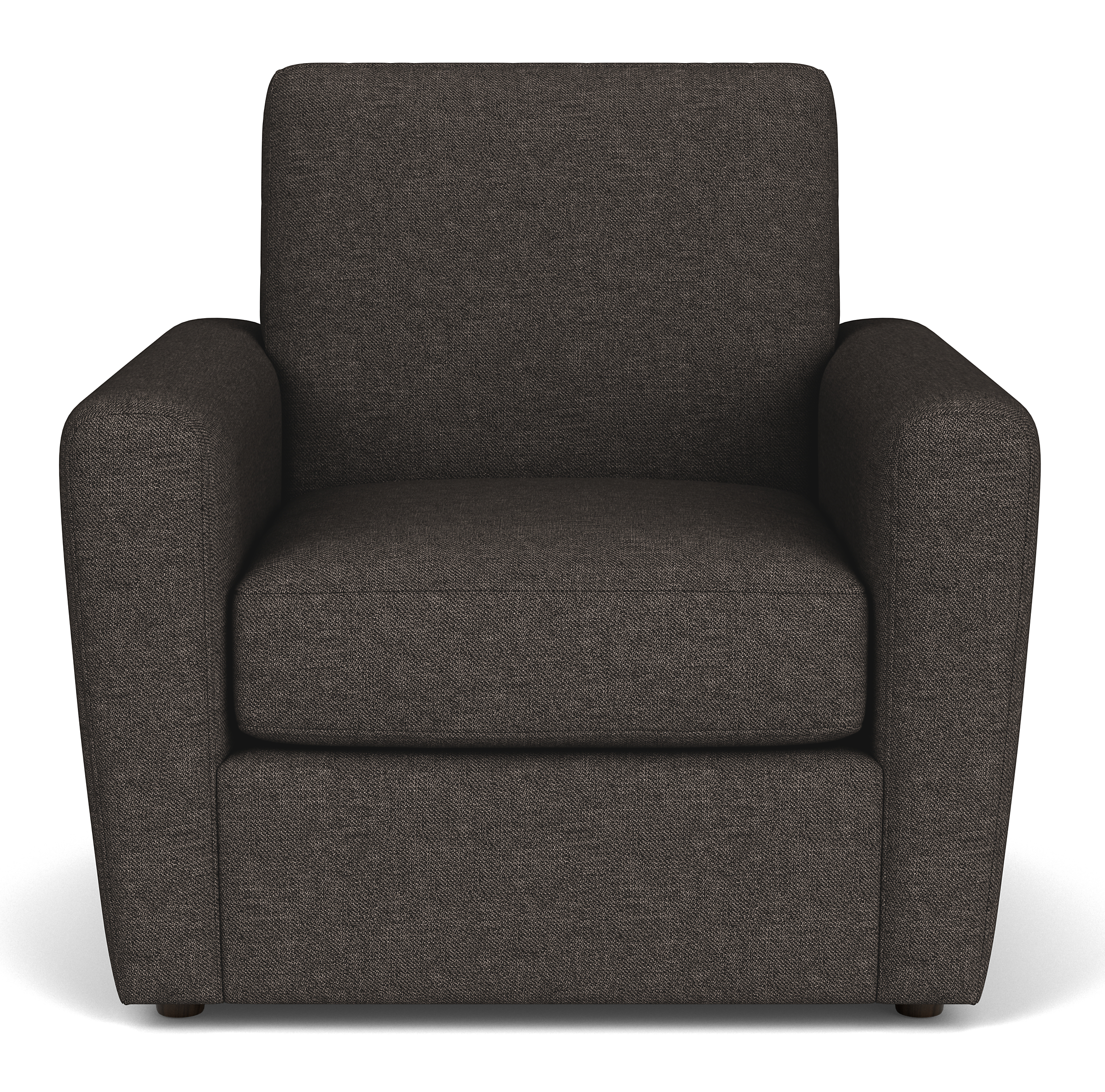 Front view of Seth Chair in Gino Charcoal Fabric.