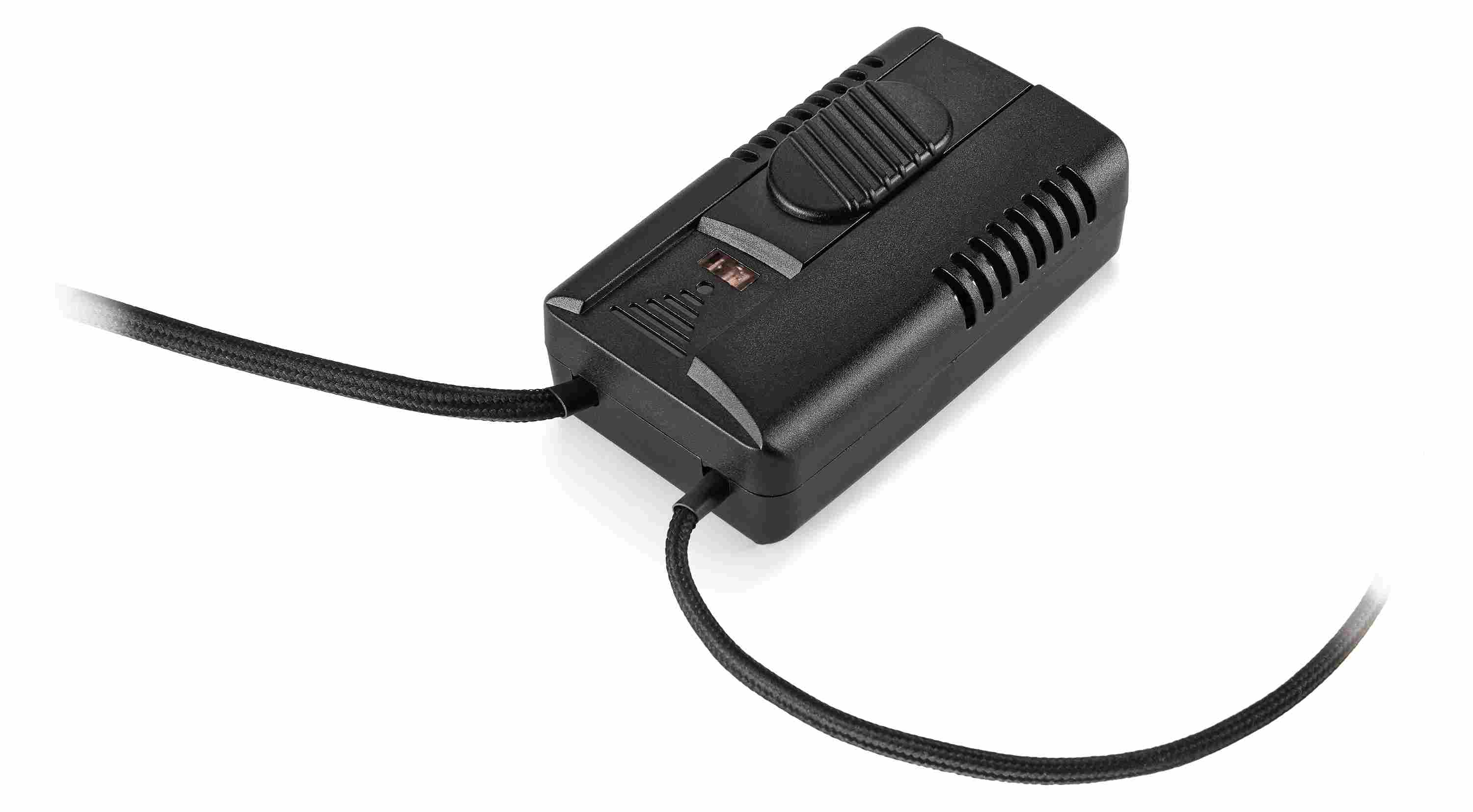 Detail of Sielaff table lamp switch- Black.