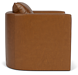 Side view of Silva Chair in Vento Cognac.