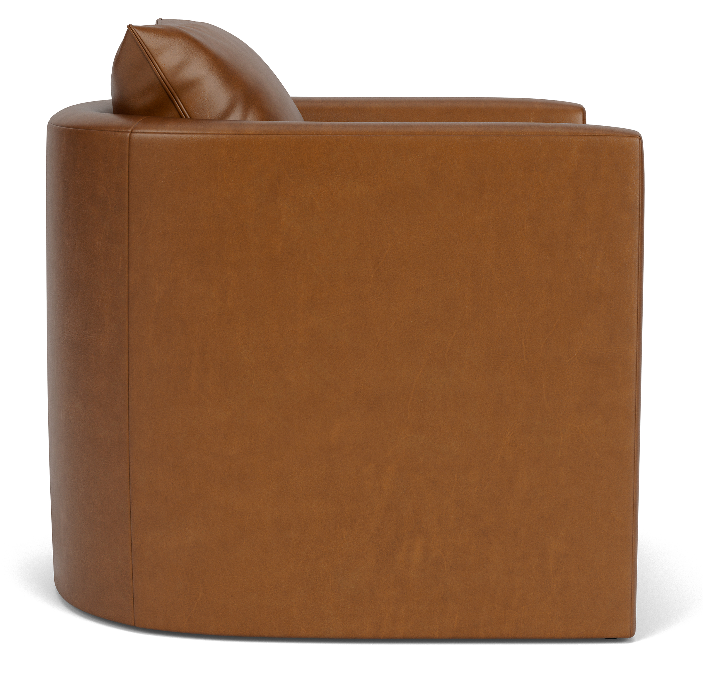 Side view of Silva Chair in Vento Cognac.