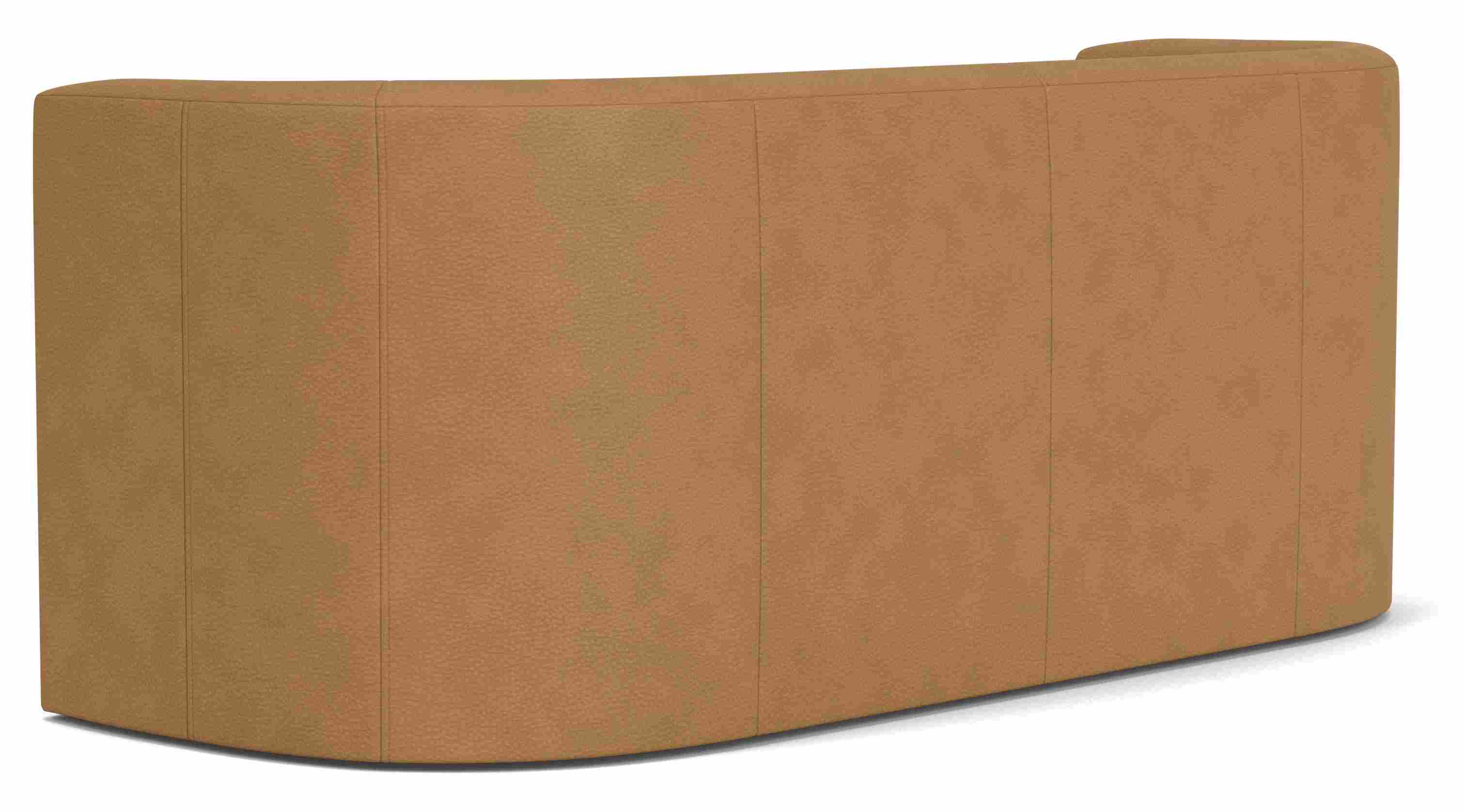 Back view of Silva 60" Bench in Leather