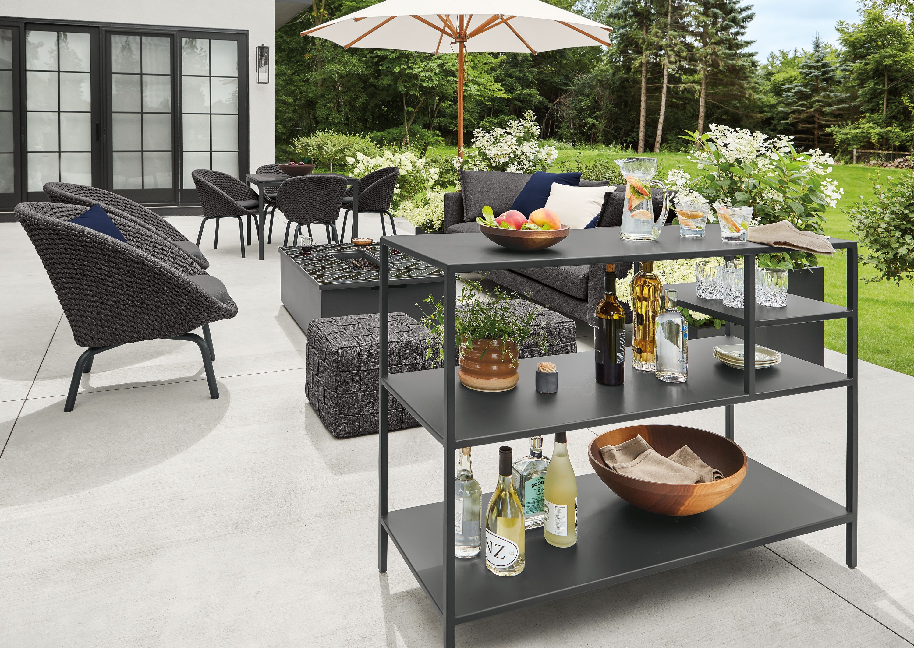 48w 18d 36h kitchen island in graphite