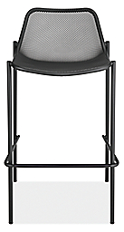 Front view of Soleil Bar Stool in Graphite.