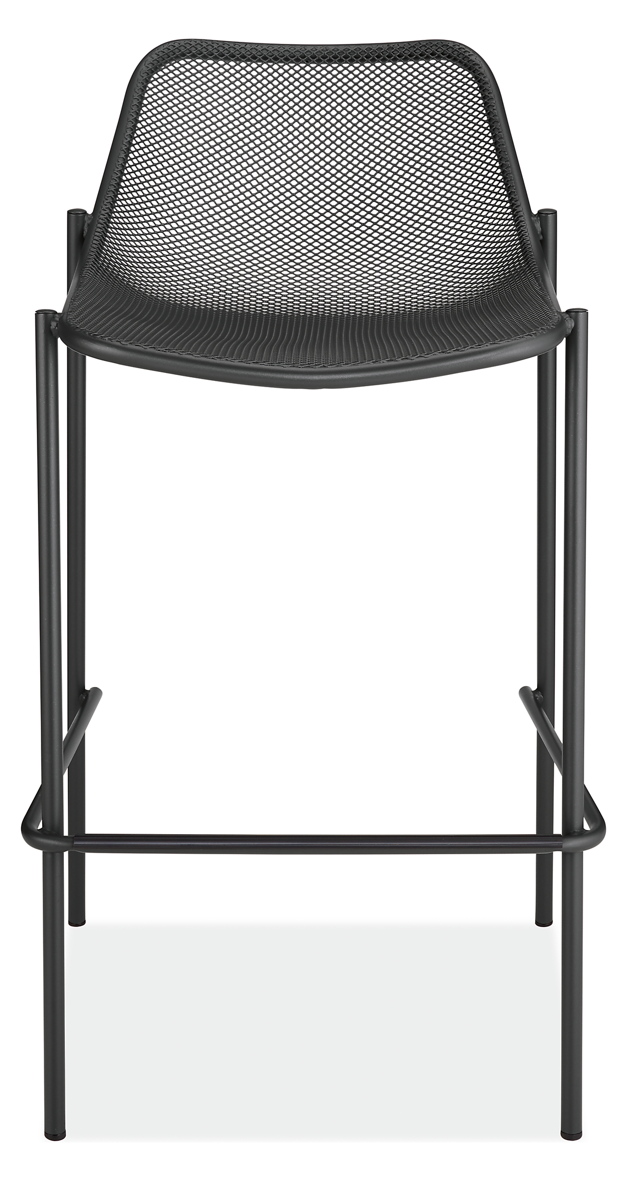 Front view of Soleil Bar Stool in Graphite.