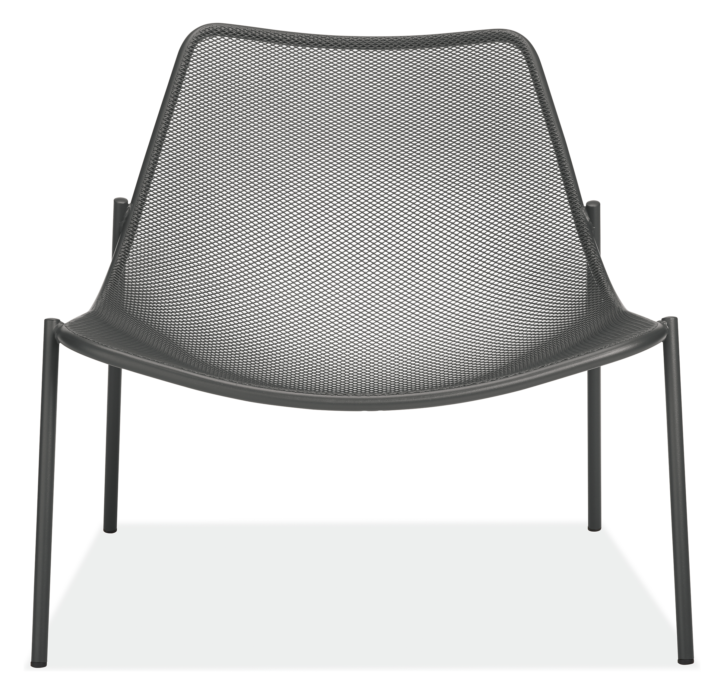 Front view of Soleil Lounge Chair in Graphite.