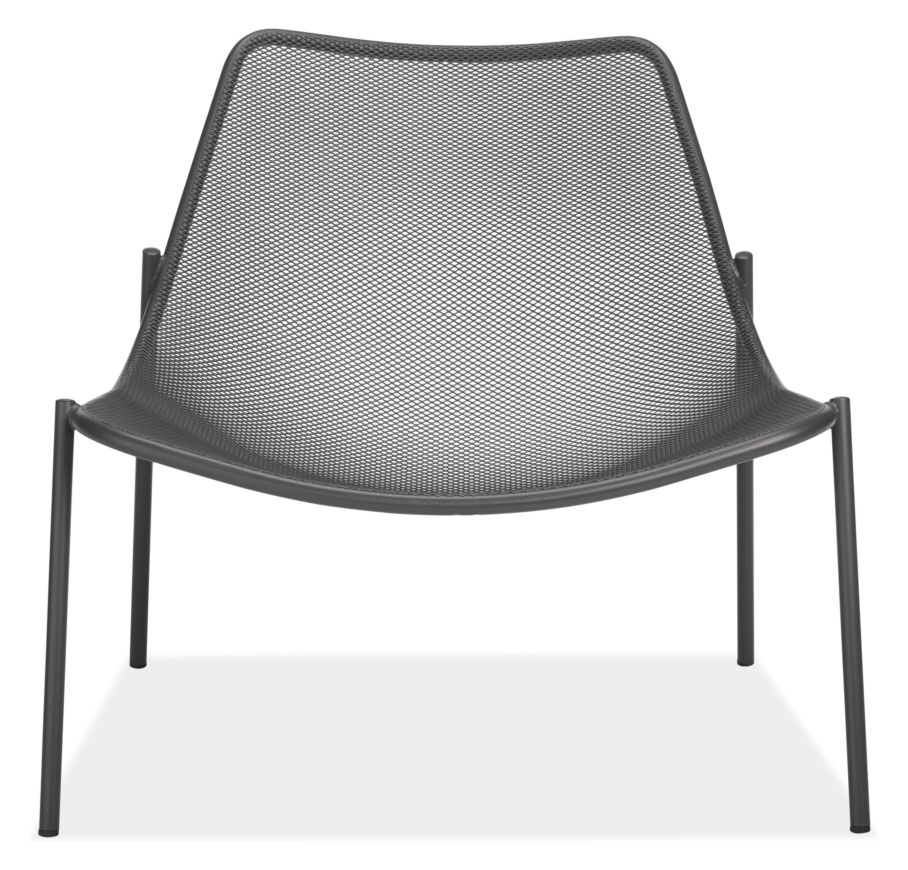Front view of Soleil Lounge Chair in Graphite.