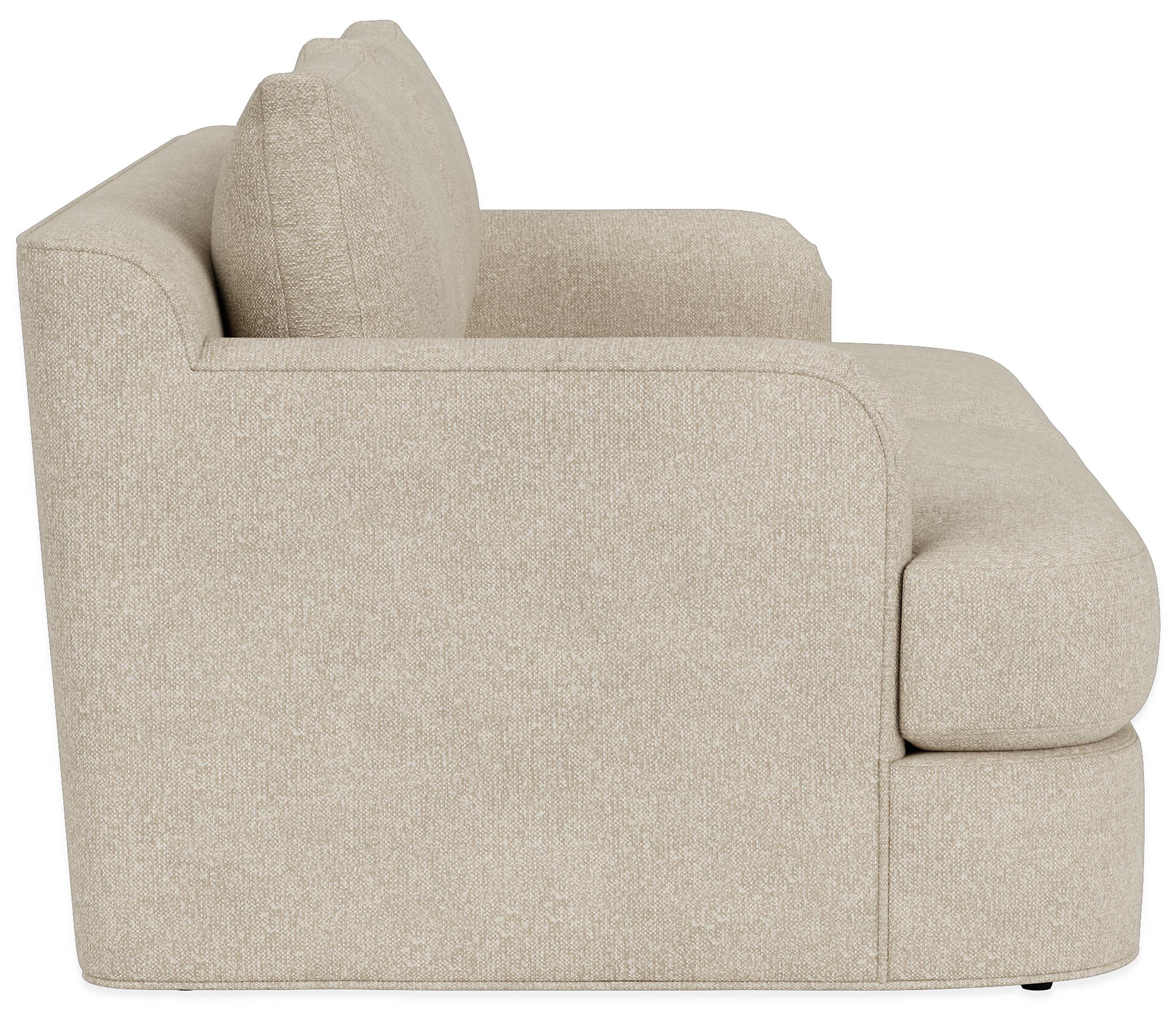 side view of Sonja 81 Sofa in Conley Natural.