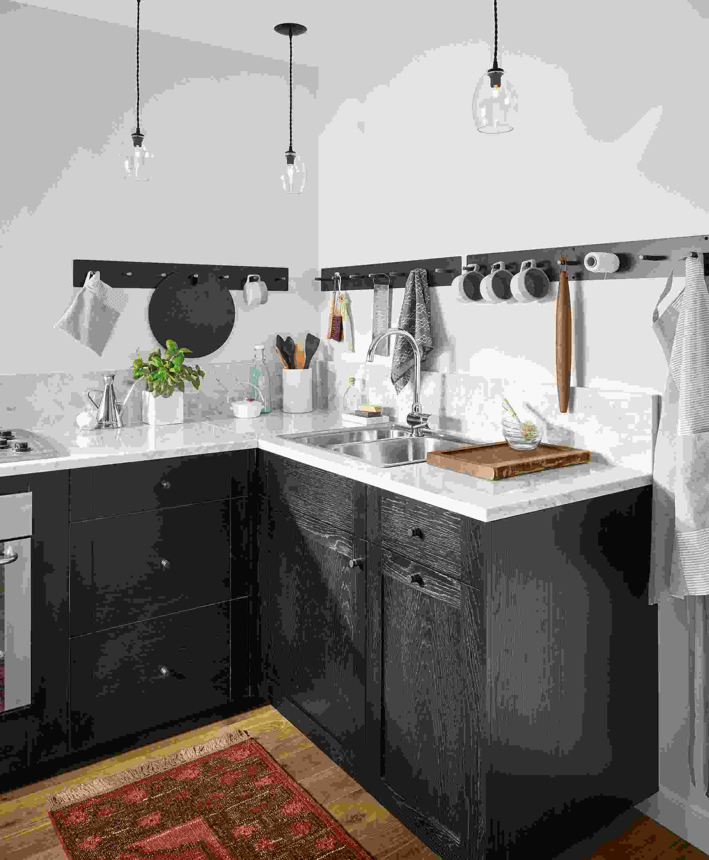 Detail of Spike wall hooks in natural steel.