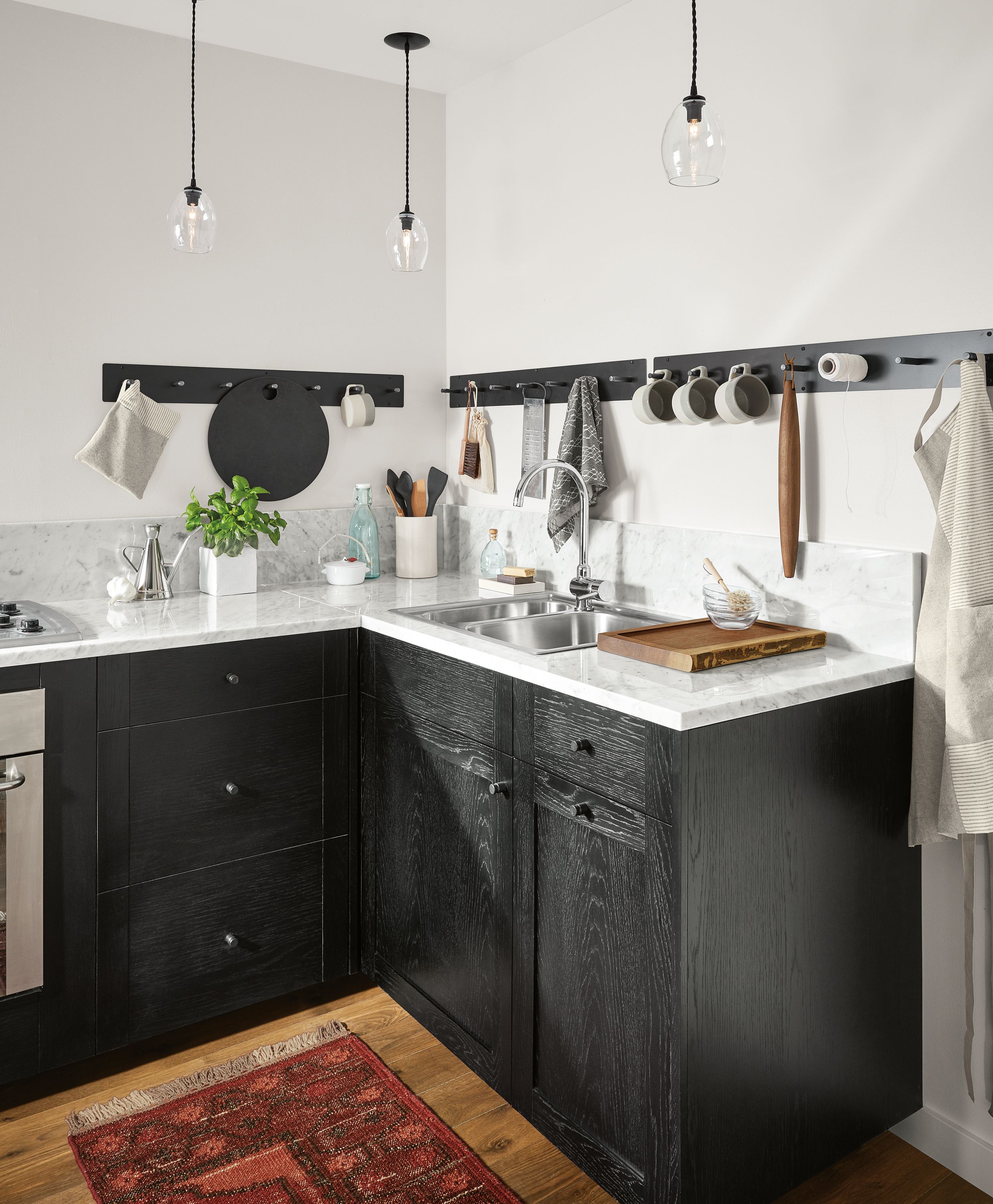 Detail of Spike wall hooks in natural steel.