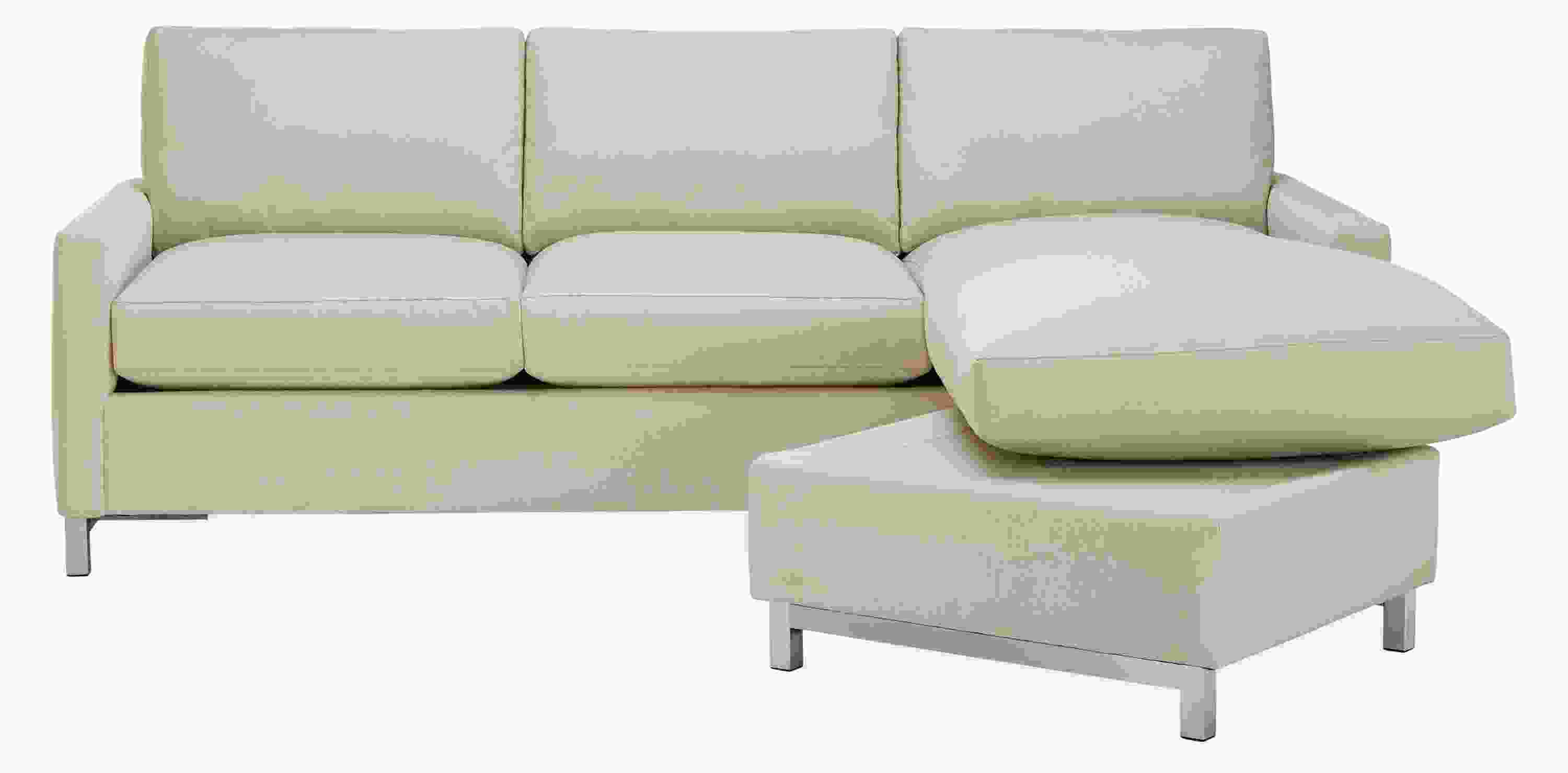 Detail of Stevens 91" Sofa with Reversible Chaise in Dawson Fabric.