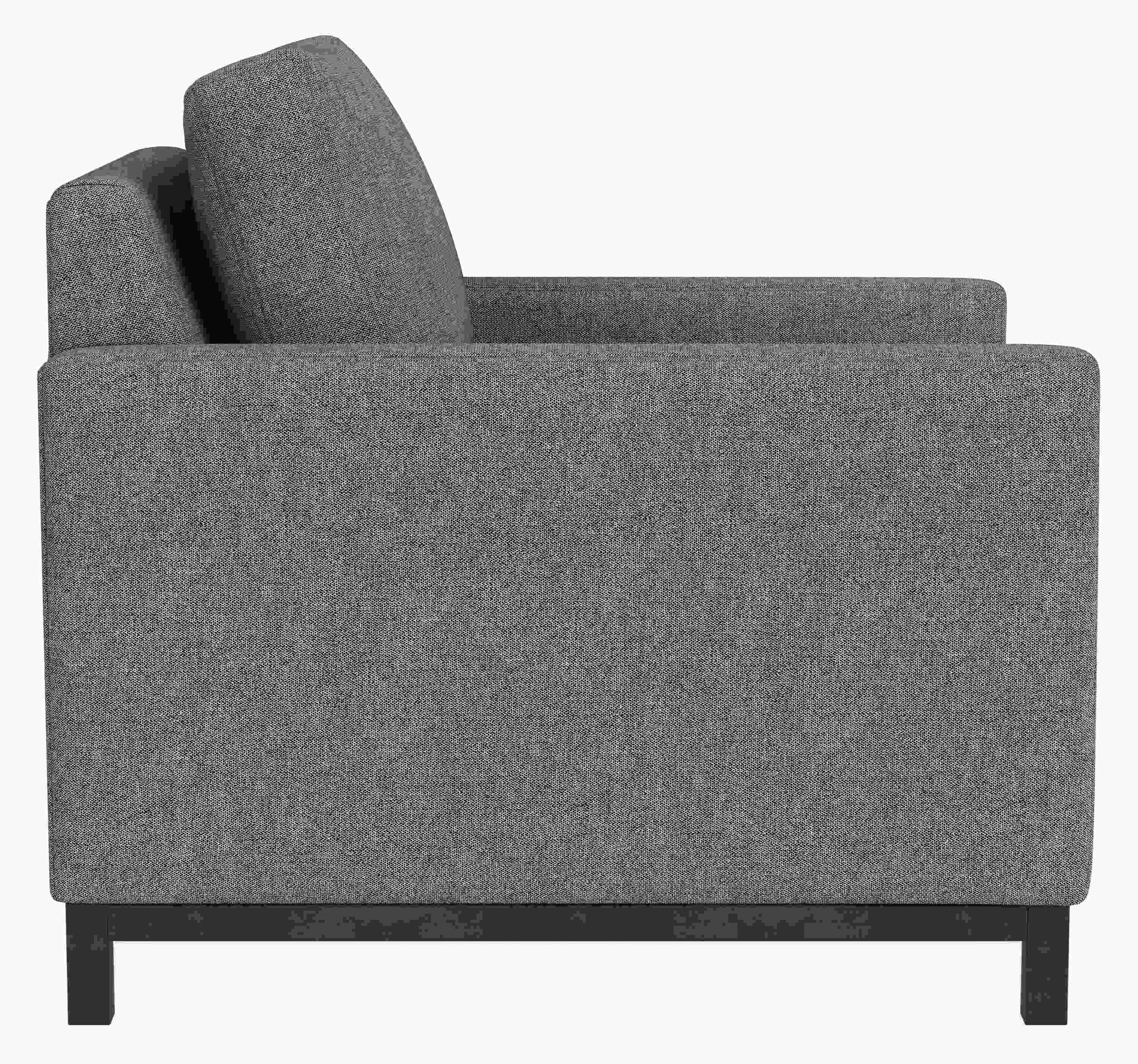 Side view of Stevens 32 Chair in Tepic Fabric.