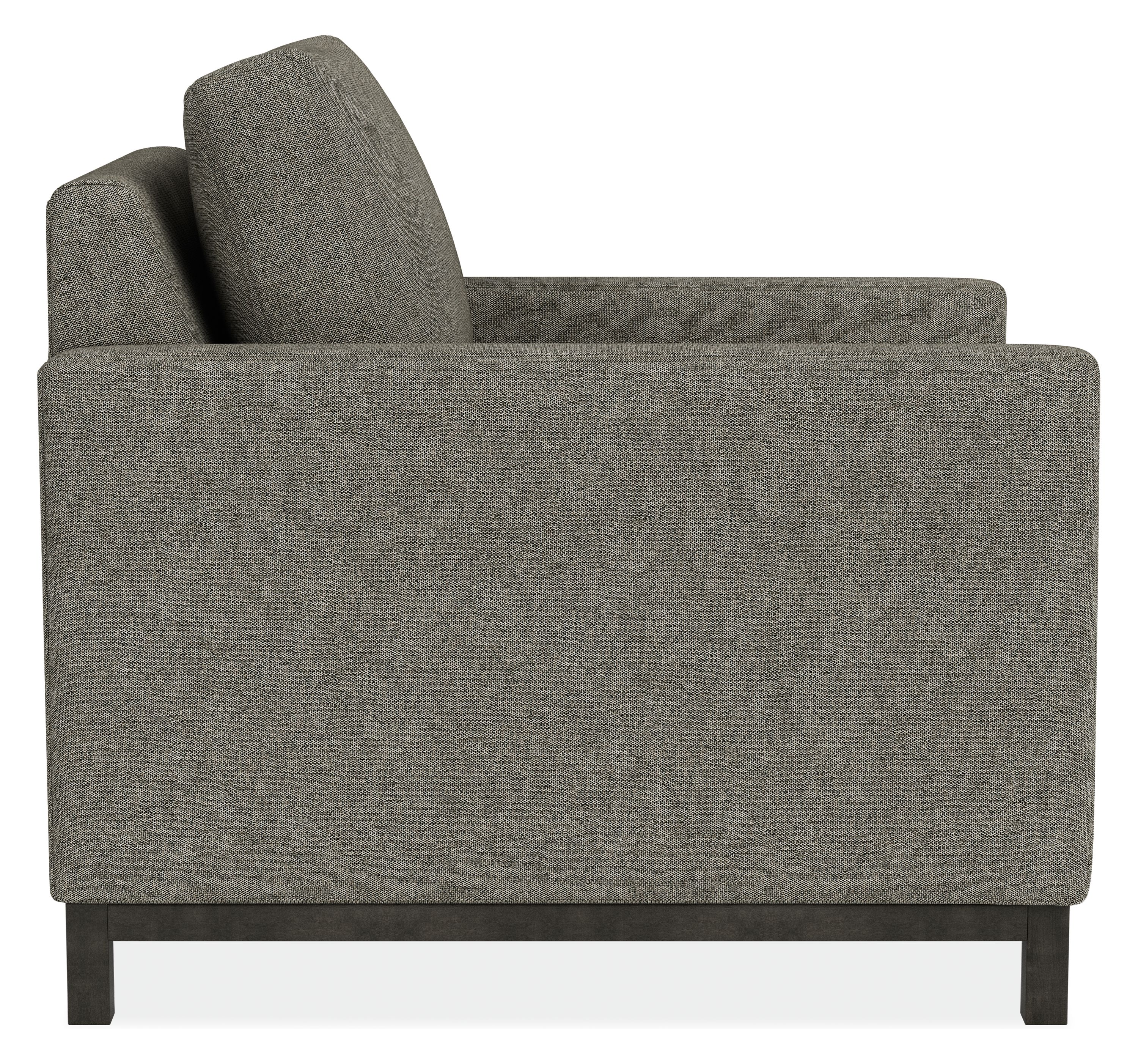 Side view of Stevens 32 Chair in Tepic Fabric.