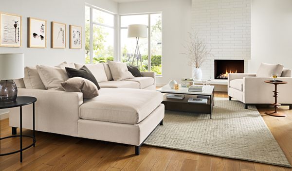 Room & Board Stevens Sofa with Chaise - Thumbnail 4