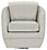 Front view of Sunford Swivel Chair in Mist Grey.