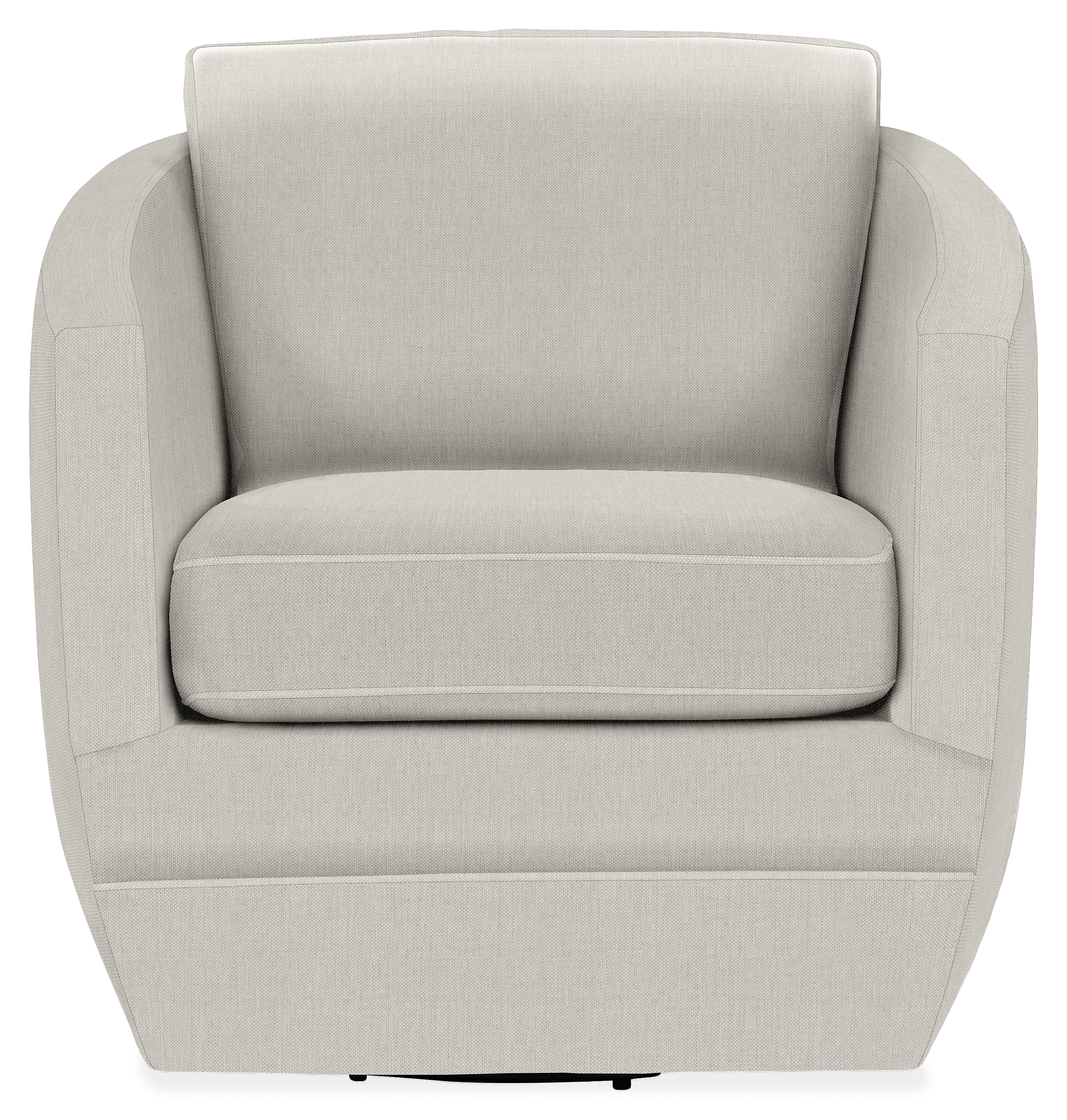 Front view of Sunford Swivel Chair in Mist Grey.